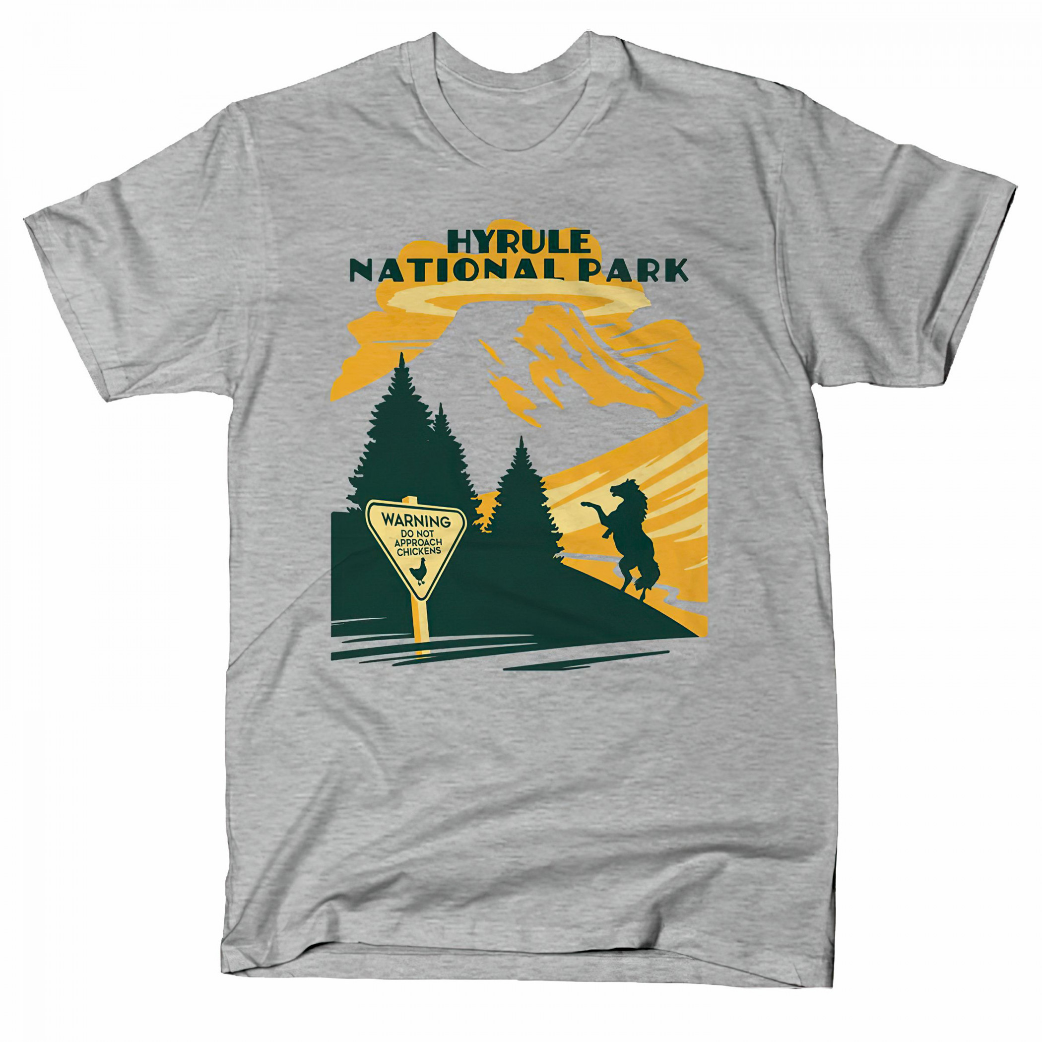 The Legend of Zelda Hyrule Fields National Park T-Shirt, Grey