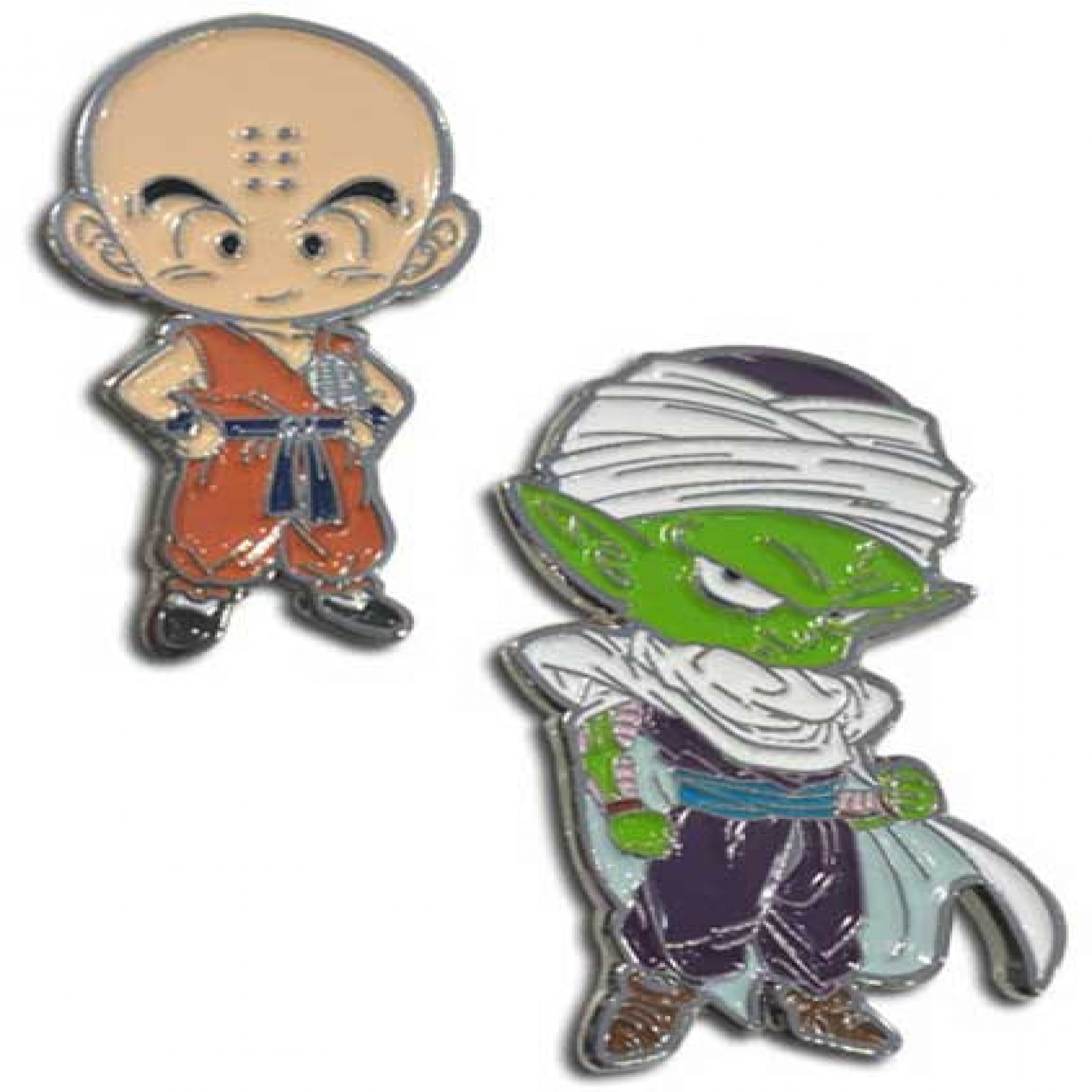 Dragon Ball Super Krillin & Piccolo Enamel Pins 2-Pack, Multi-Color