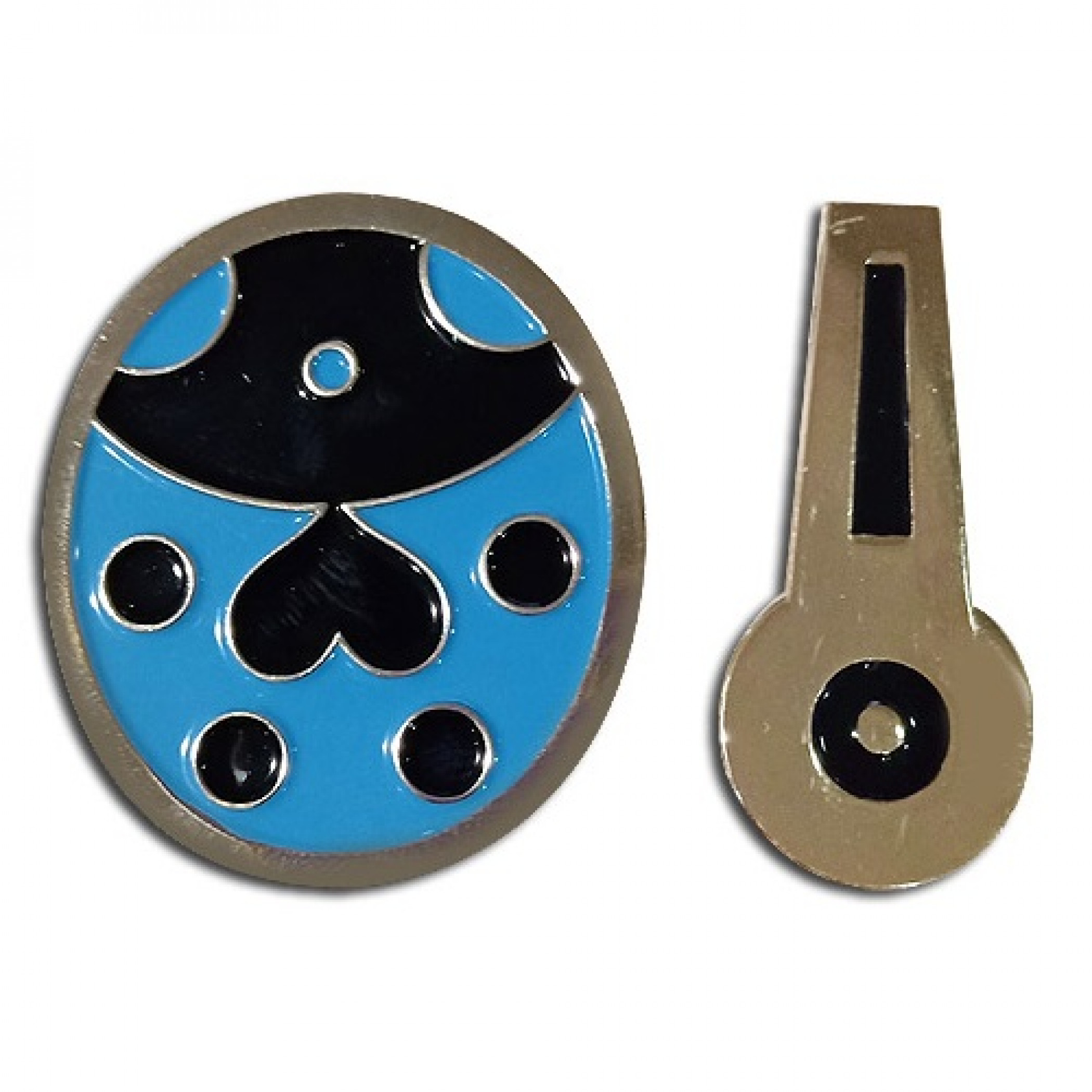 JOJO Golden Wind Giorno Lady Bug and Bruno Bucciarati Zipper Pins, Gold