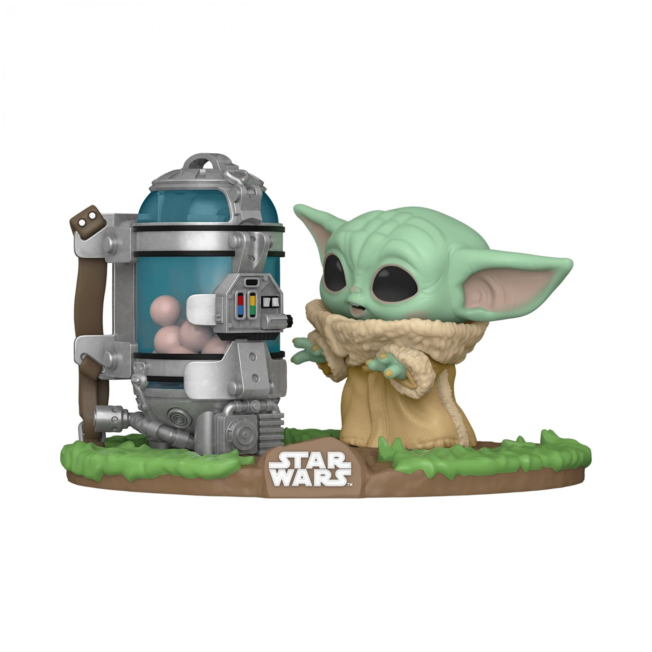 Star Wars The Mandalorian Child w/ Canister Funko POP Deluxe Figure, Multi-Color