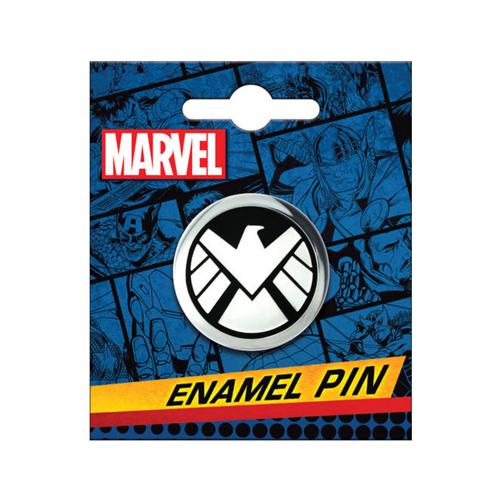 S.H.I.E.L.D. Logo Enamel Pin, Black