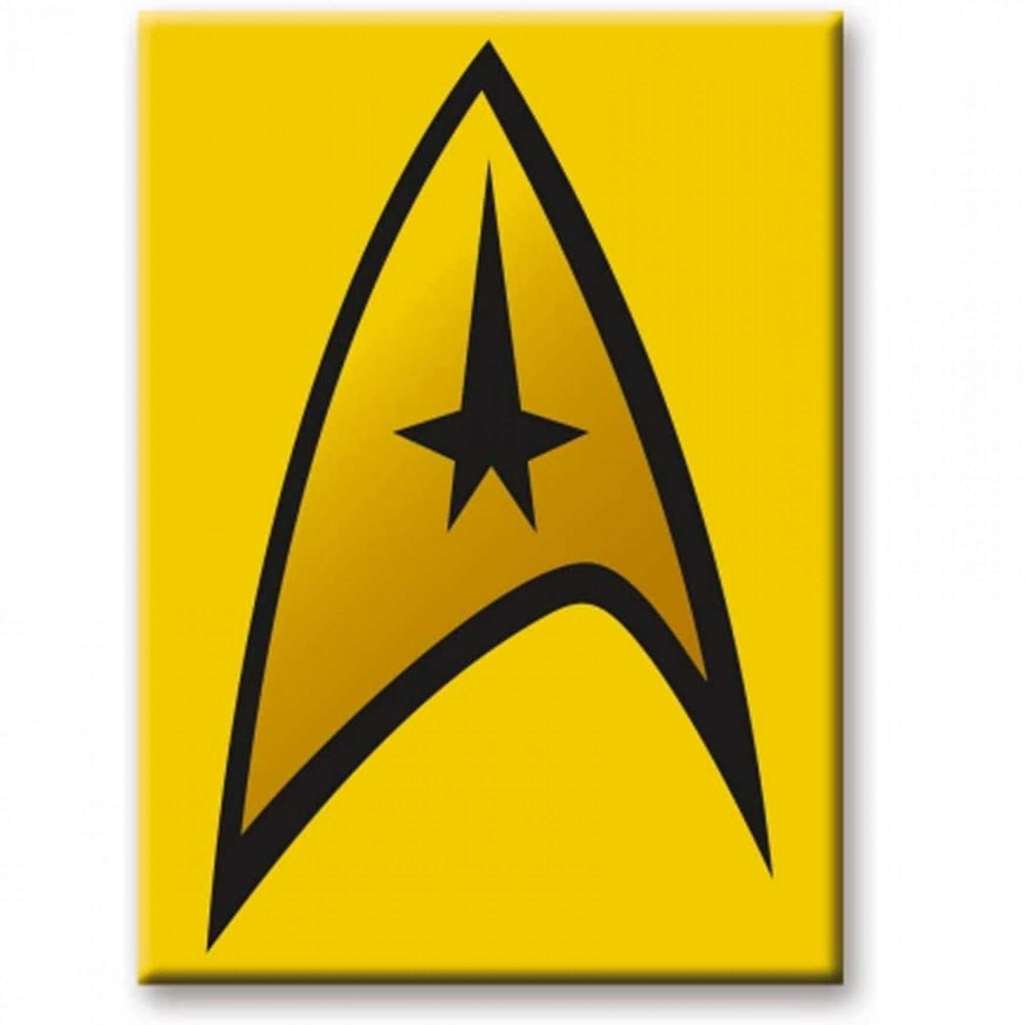 Star Trek Captains Logo Magnet, Yellow