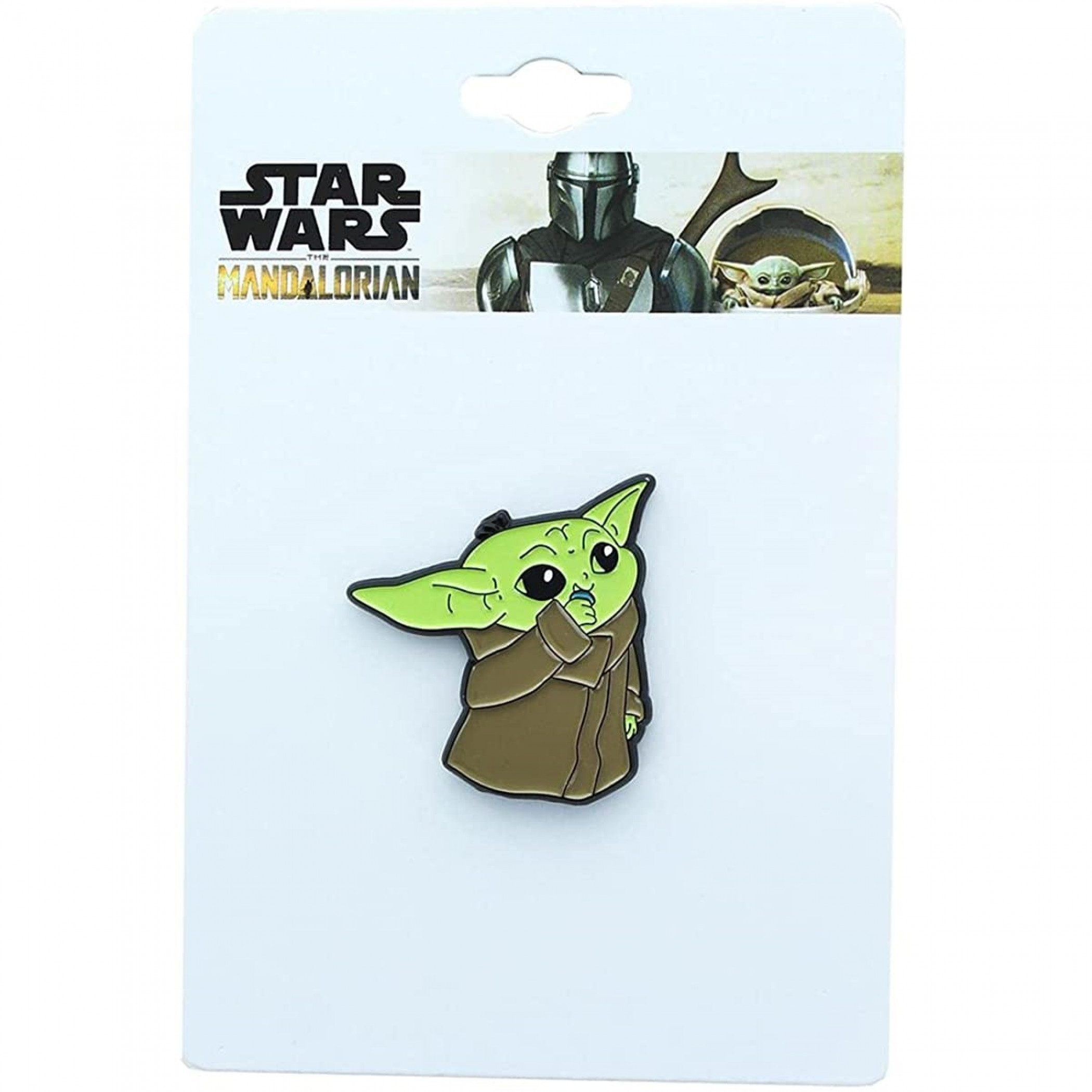 Star Wars The Mandalorian The Child Grogu Eating Pin, Multi-Color