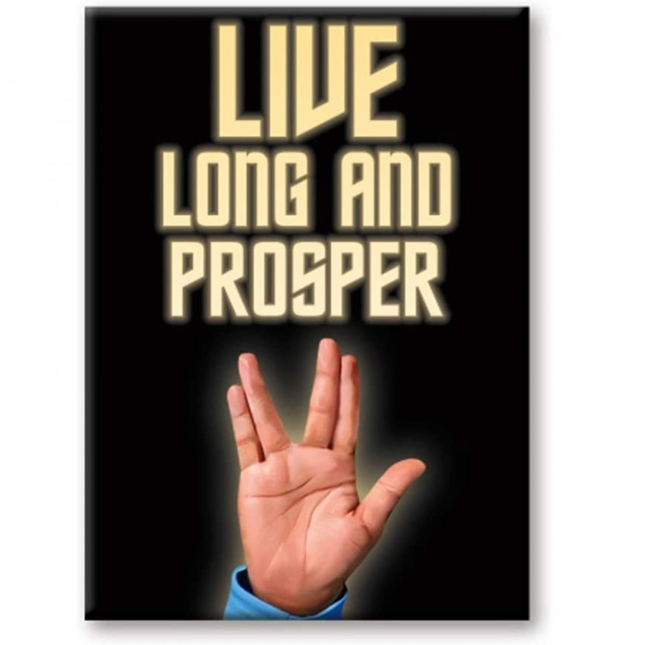 Star Trek Live Long and Prosper Magnet, Black