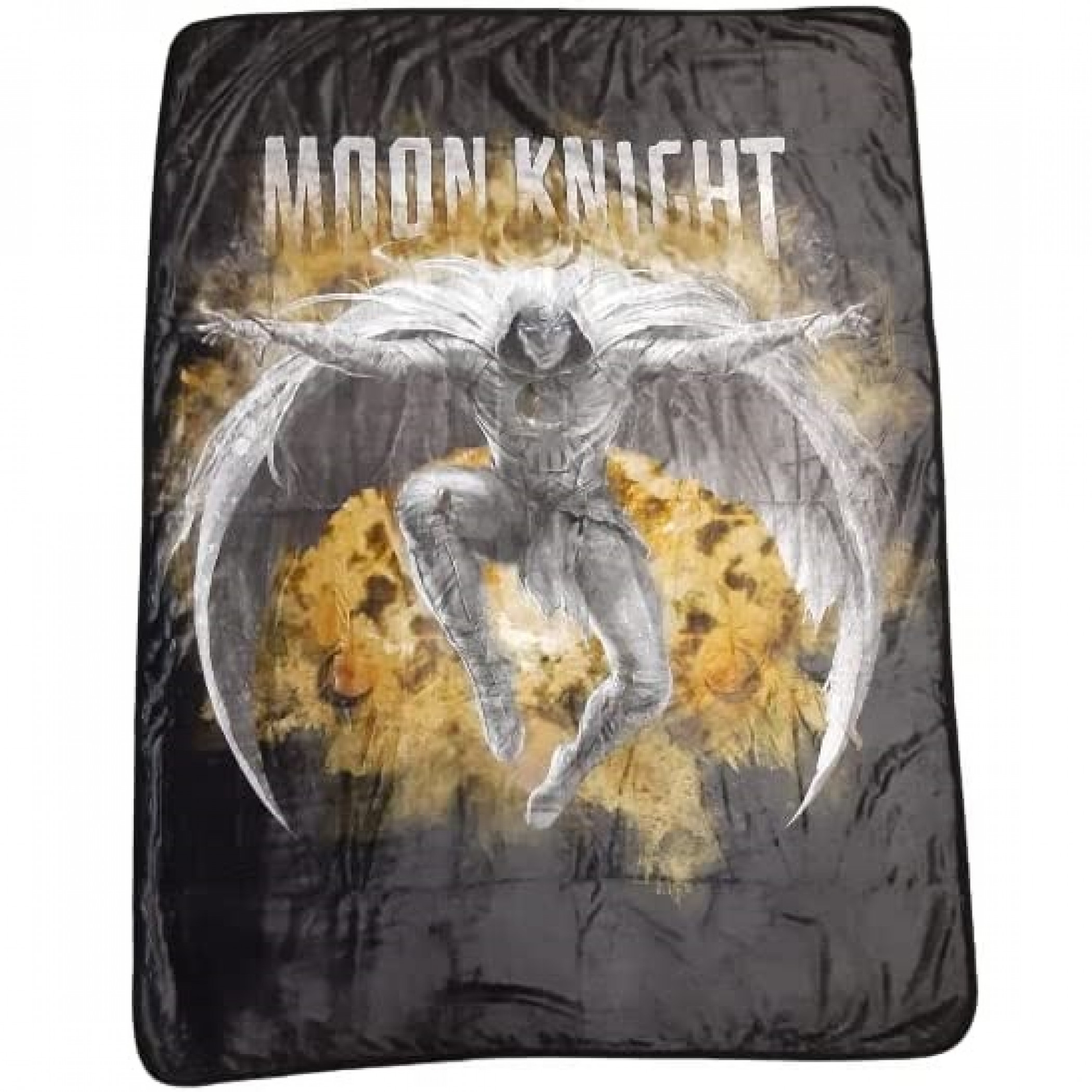 Moon Knight Ascending Fleece Throw Blanket, Black