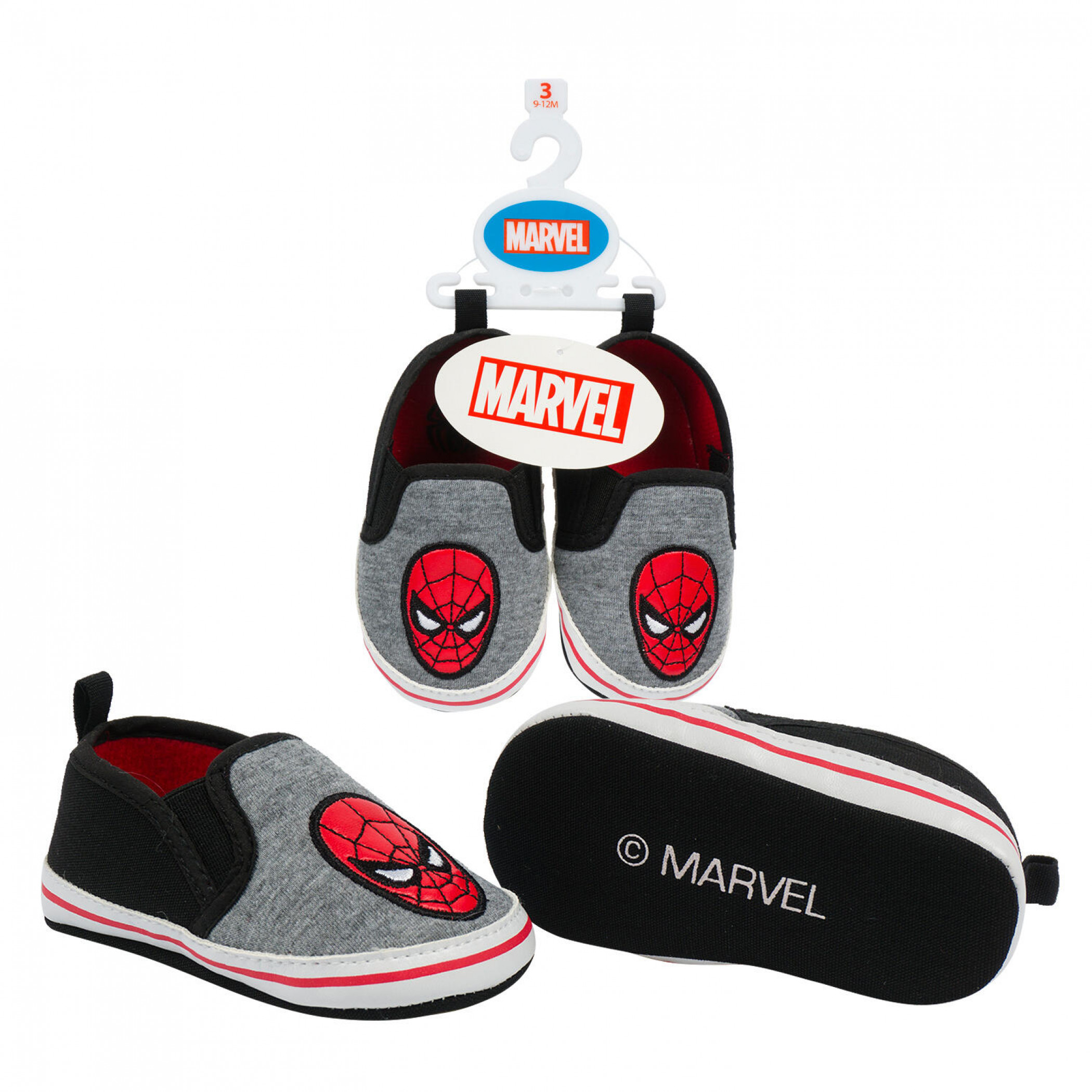 Spider-Man Character Face Baby Shoes, Multi-Color