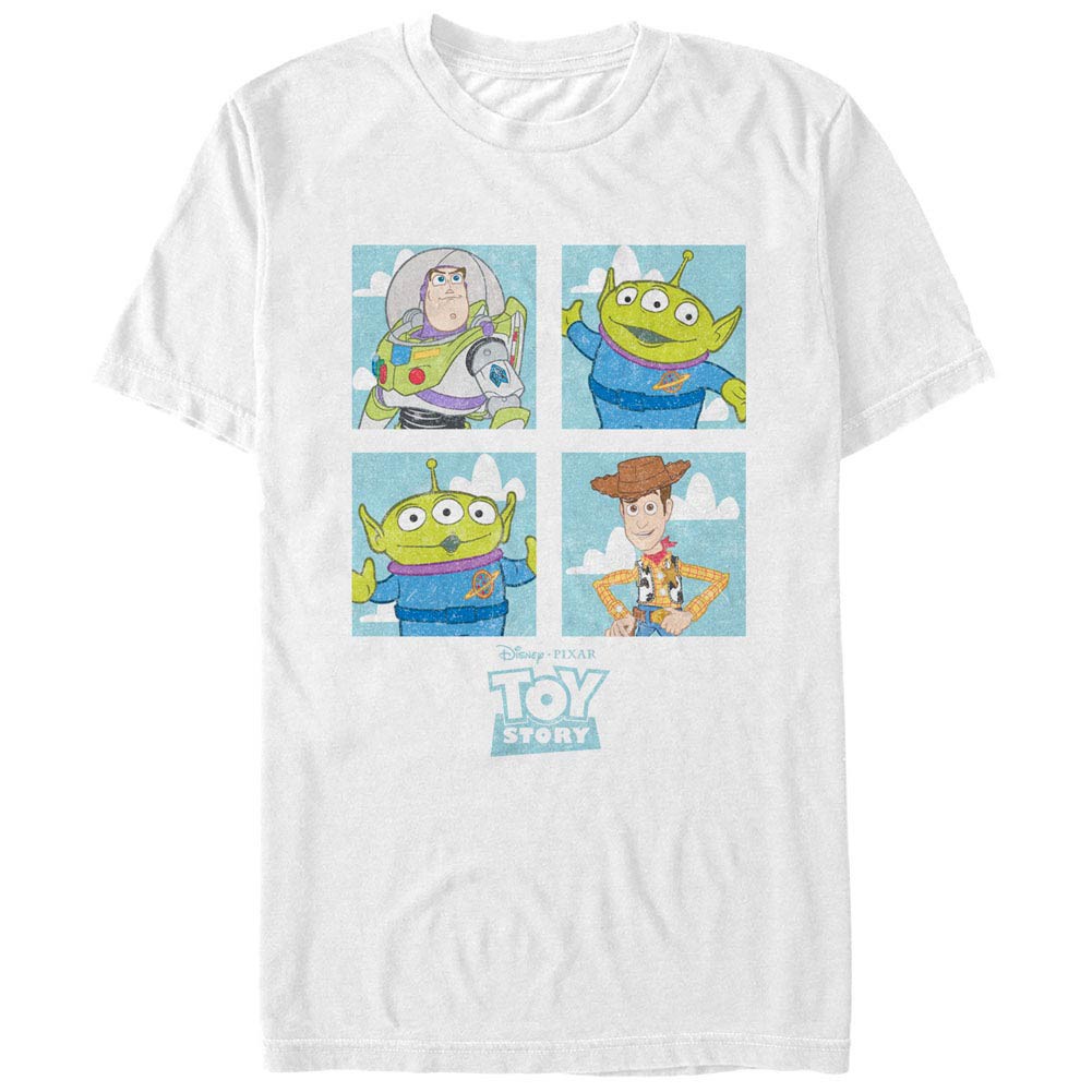 Disney Pixar Toy Story 1-3 Four Box White T-Shirt