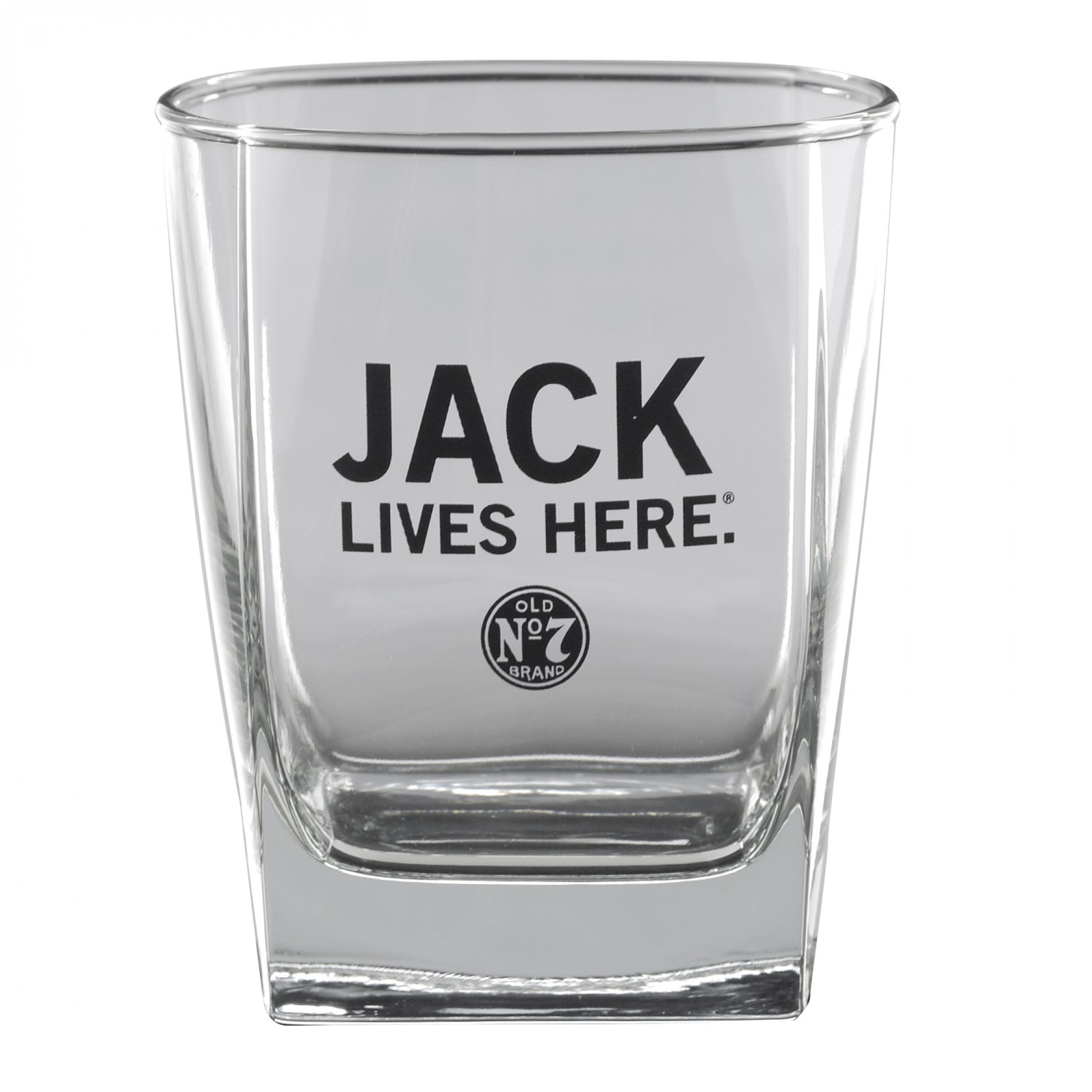 Jack Daniel's Jack Lives Here Double Old Fashion 14 Ounce Glass
