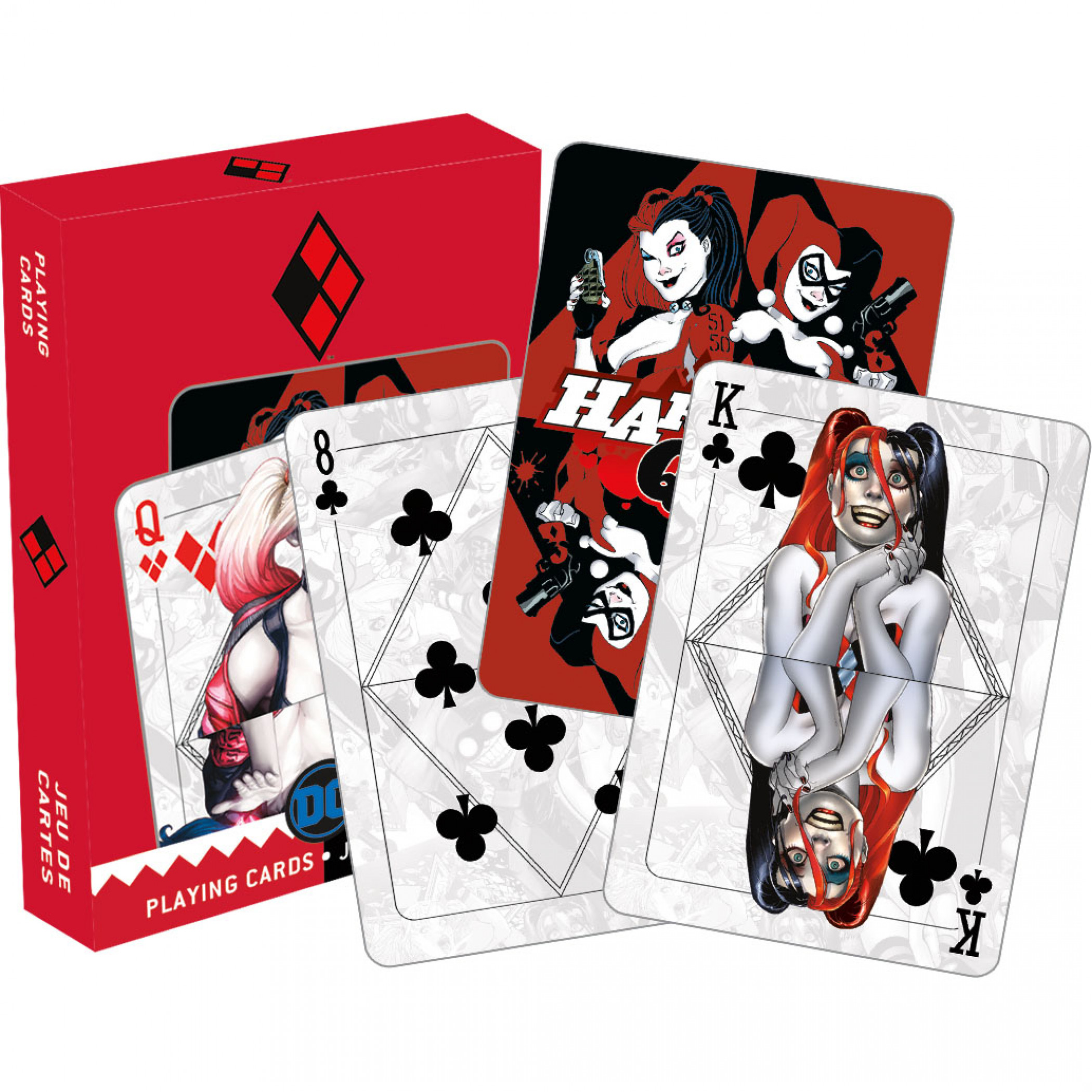 Harley Quinn Playing Cards, Red