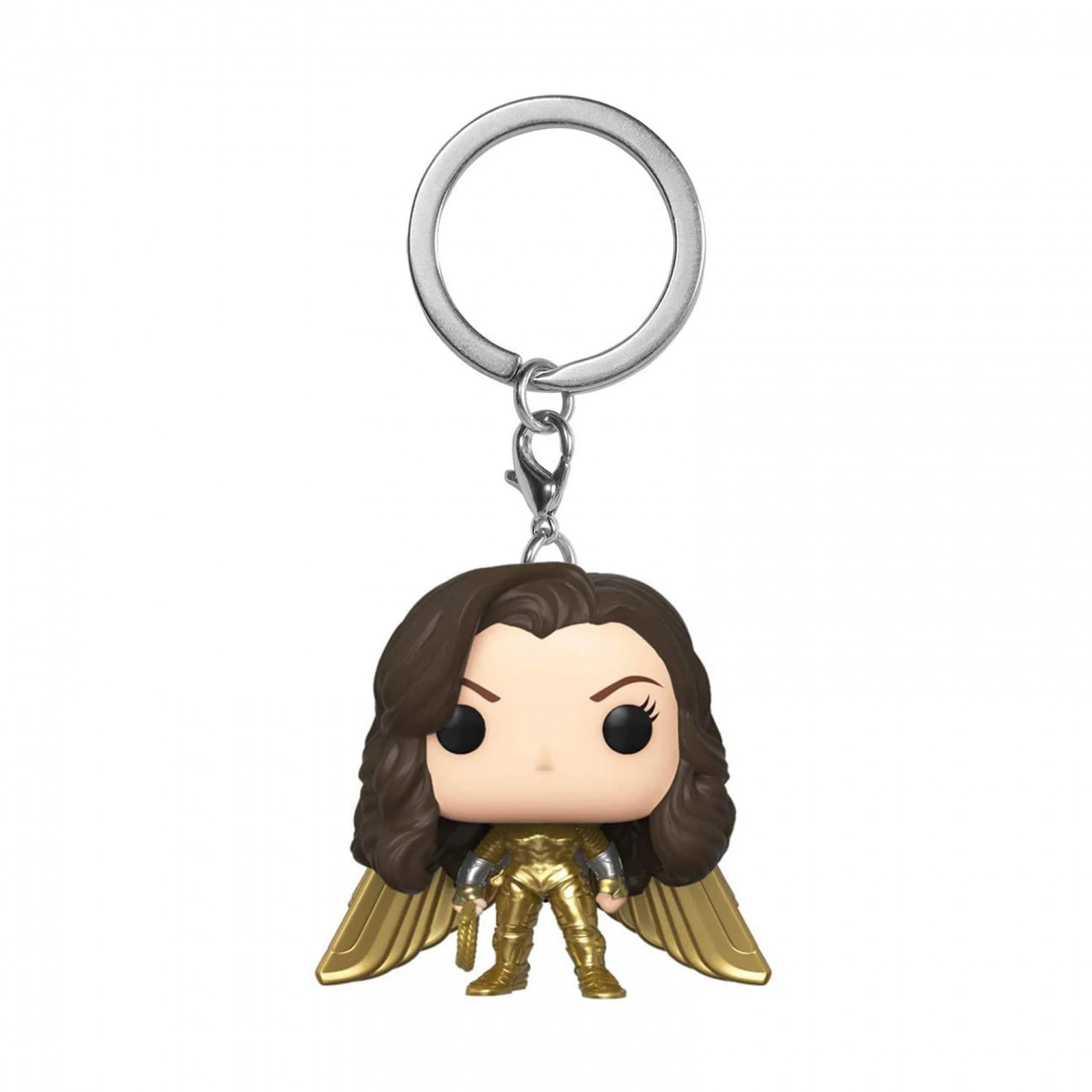 Wonder Woman 1984 Gold Armor No Helmet Funko Pop! Keychain, Gold