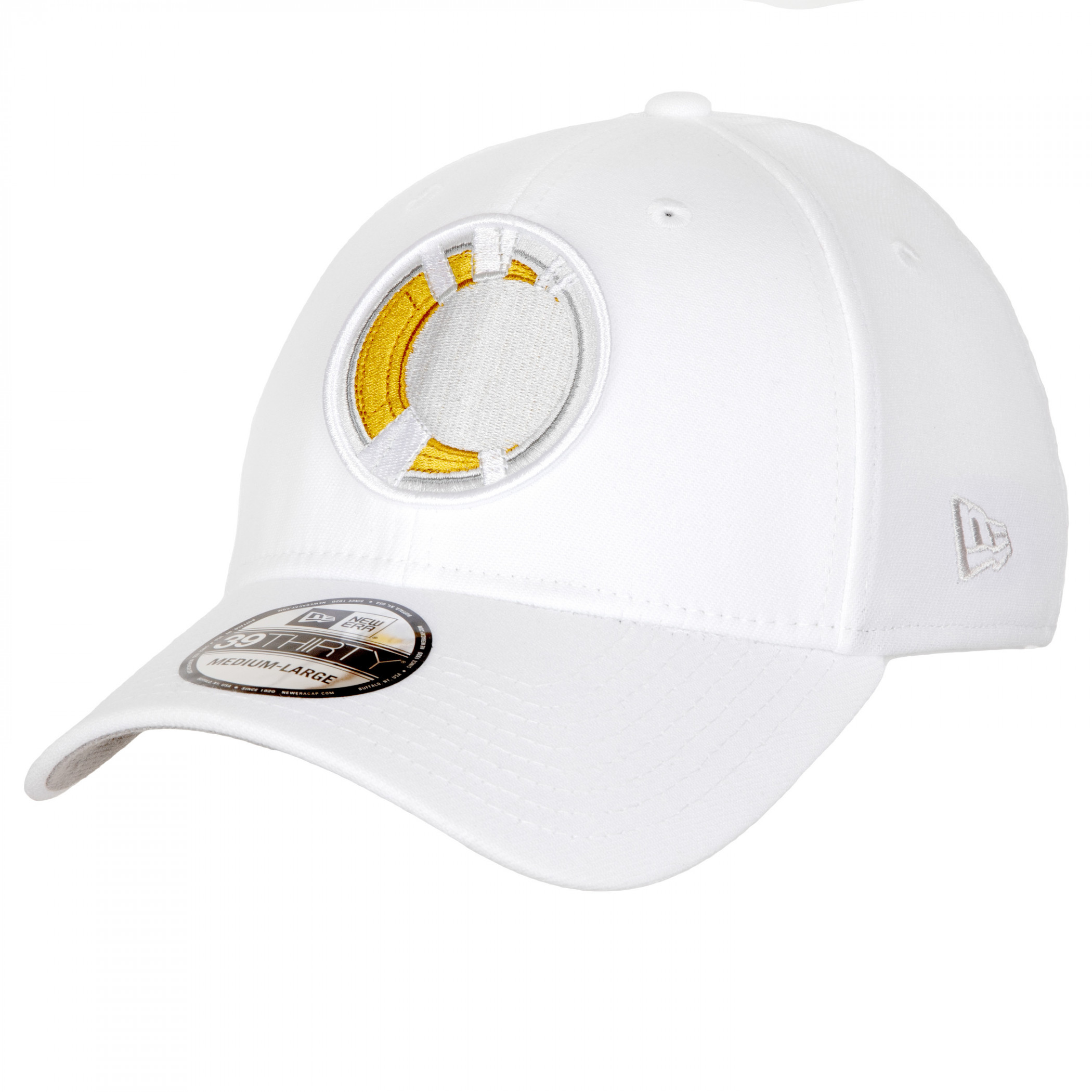 Moon Knight Logo New Era 39Thirty Fitted Hat, White