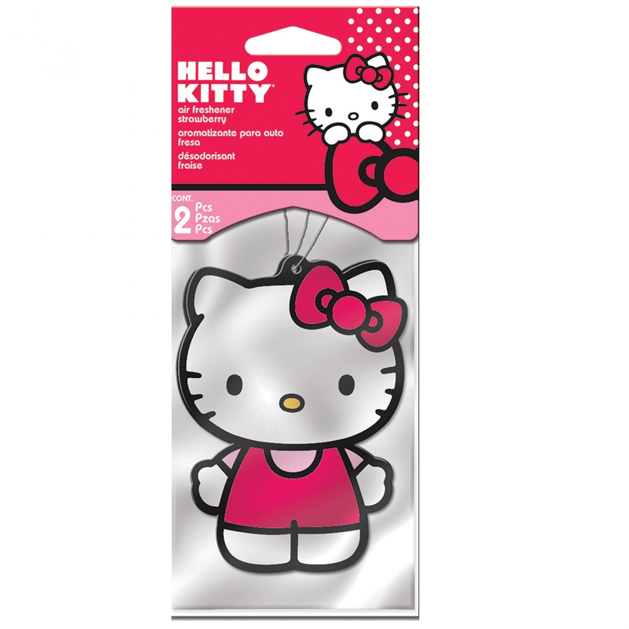 Hello Kitty Strawberry Air Freshener 2-Pack, Multi-Color