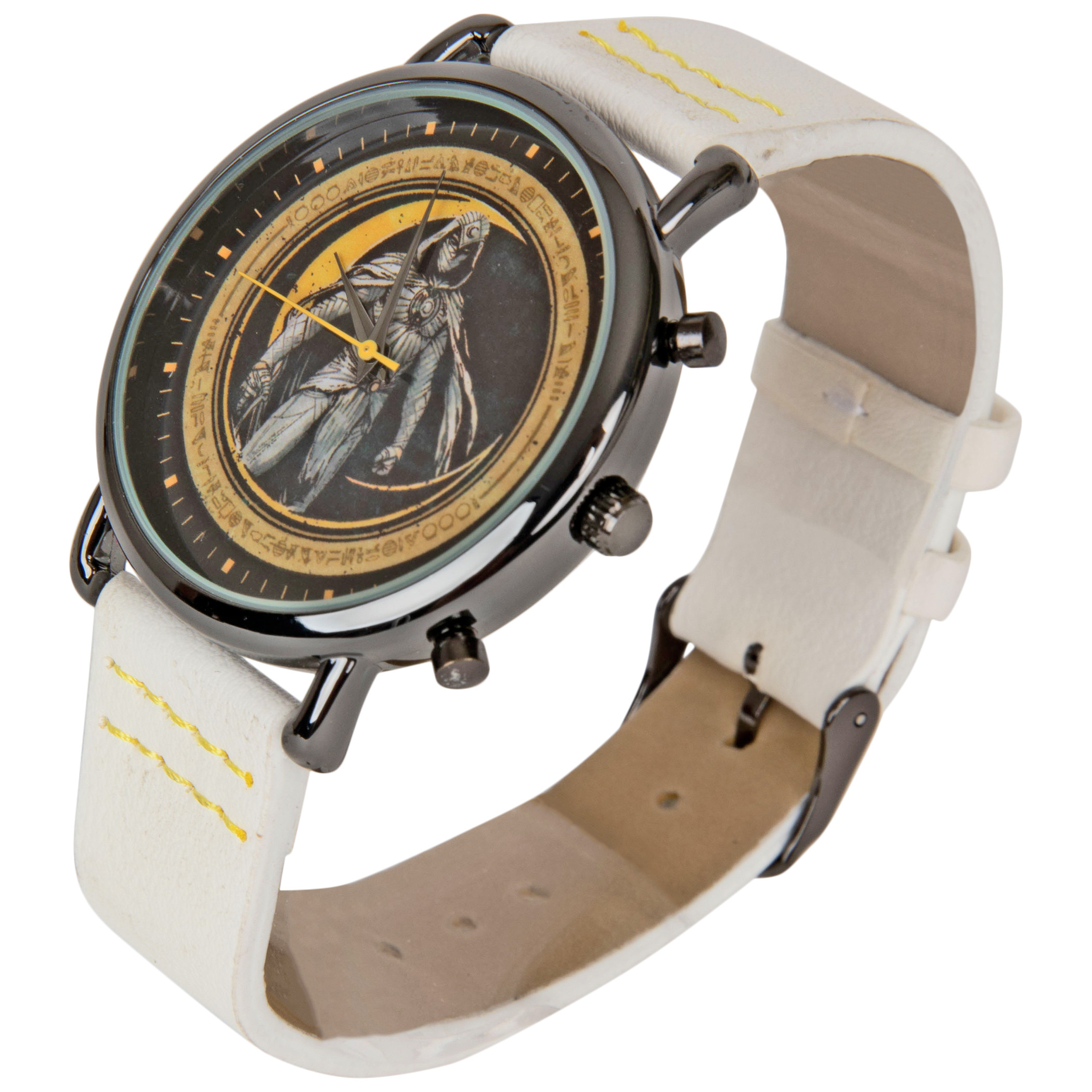 Marvel Studios Moon Knight Vegan Leather Analog Watch, White