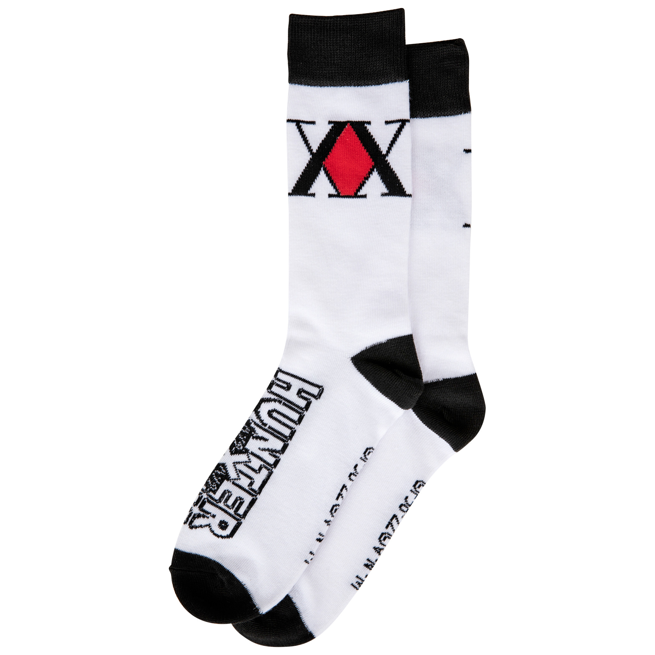 Hunter X Hunter XX Logo Crew Socks, Grey