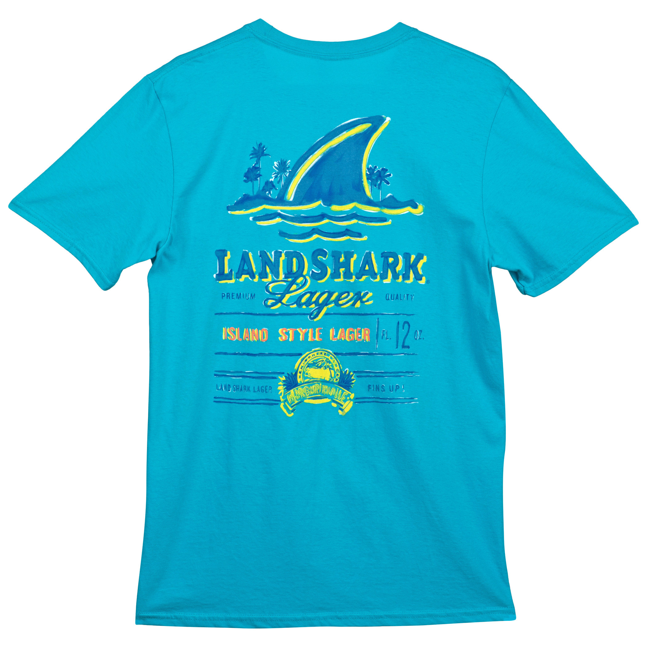 Landshark Island Style Lager Tropical Front/Back T-Shirt | Brew-Shirts.com