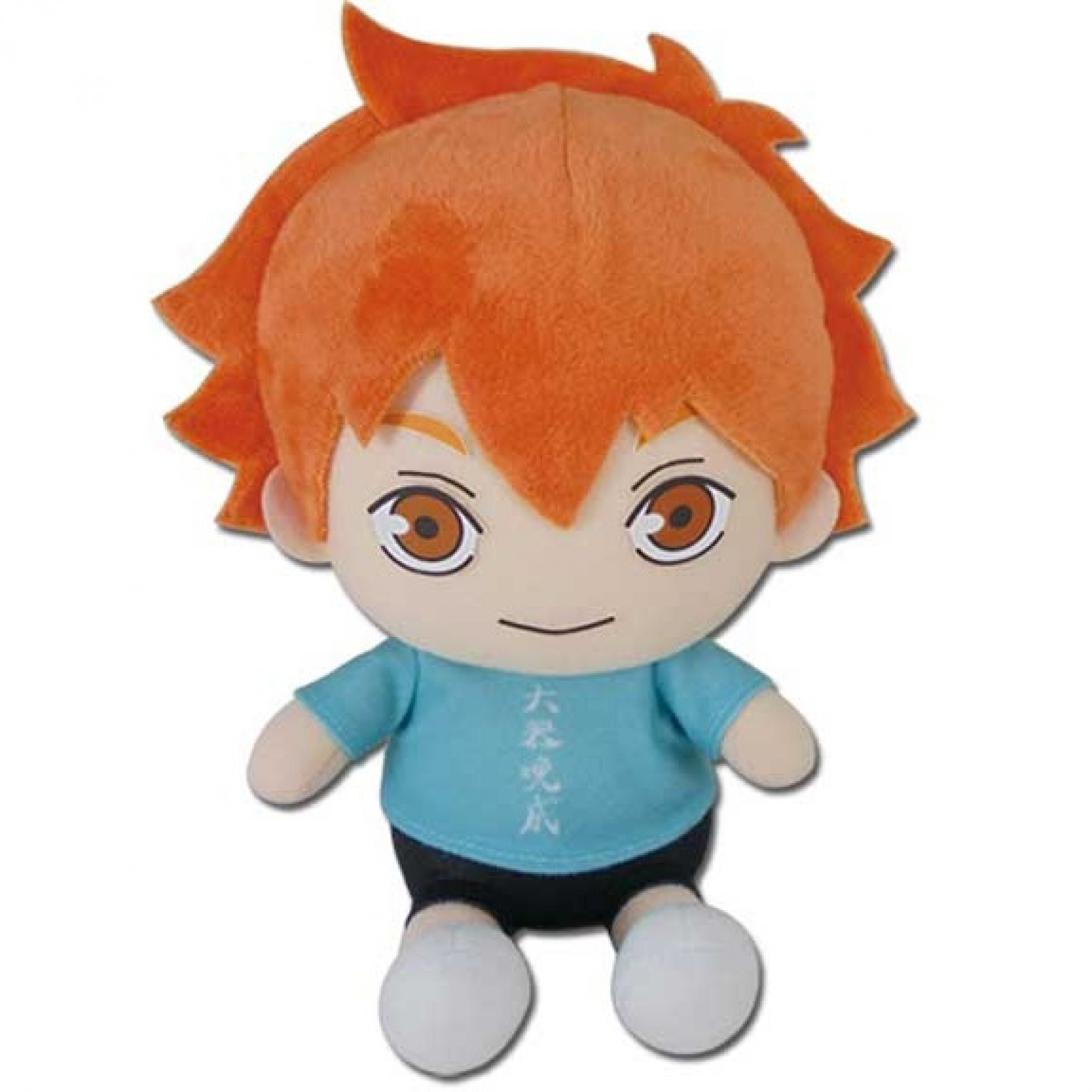 Haikyu!! Hinata Yojijukugo Sitting Pose Plush, Blue