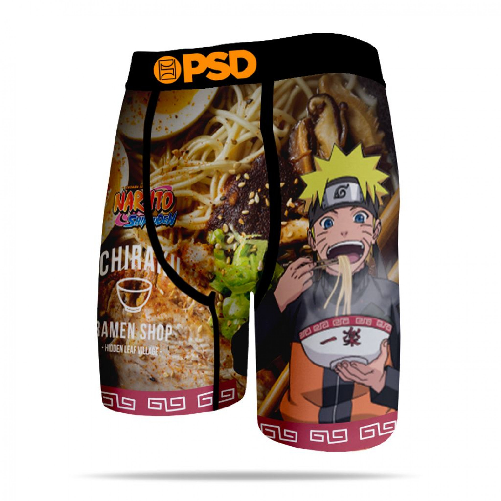 Naruto Ichiraku Ramen Men's PSD Boxer Briefs, Multi-Color