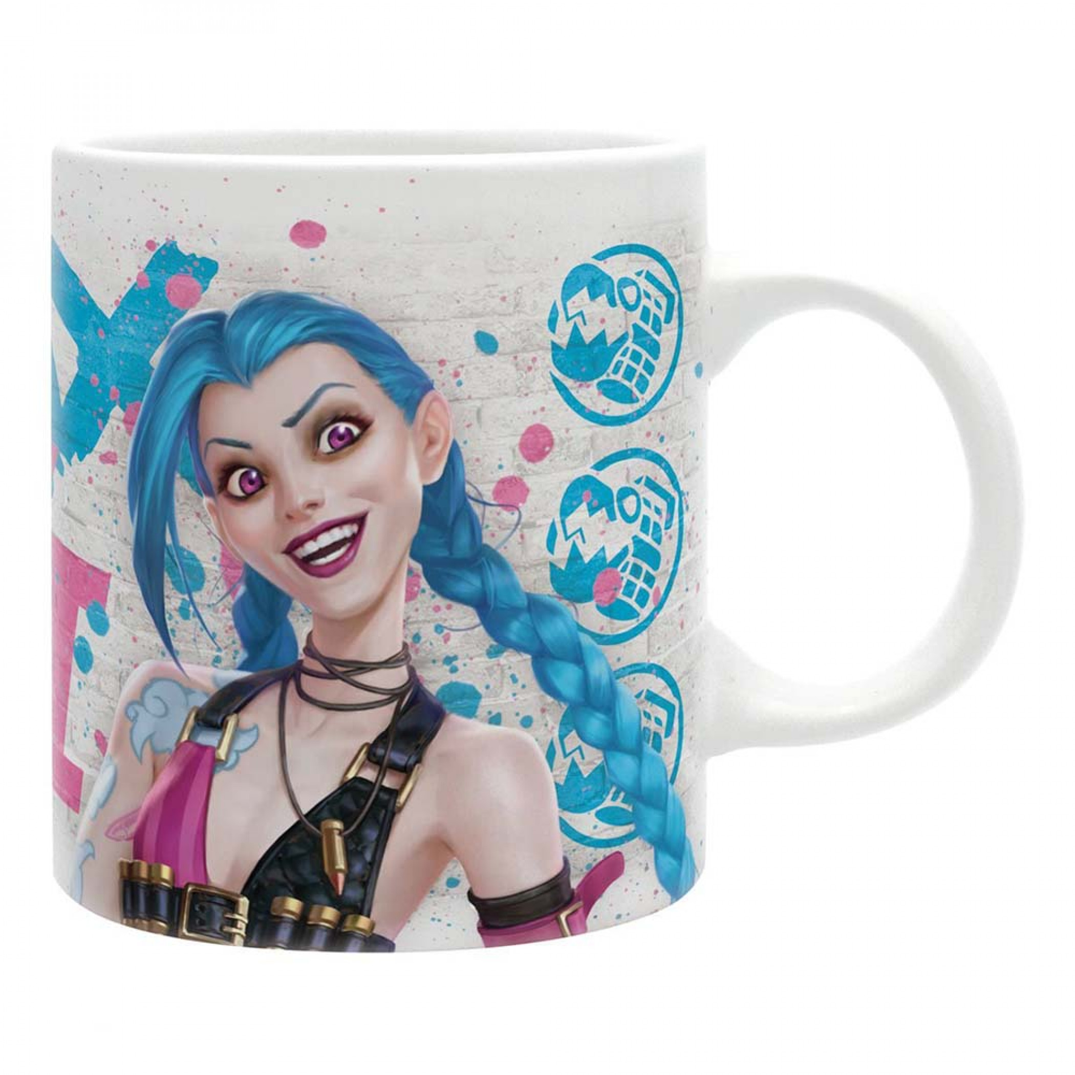 League of Legends Vi vs. Jinx 11oz. Ceramic Mug, White