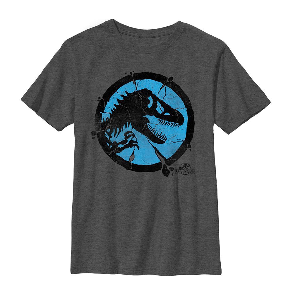 Jurassic World Crackpot Gray Youth T-Shirt