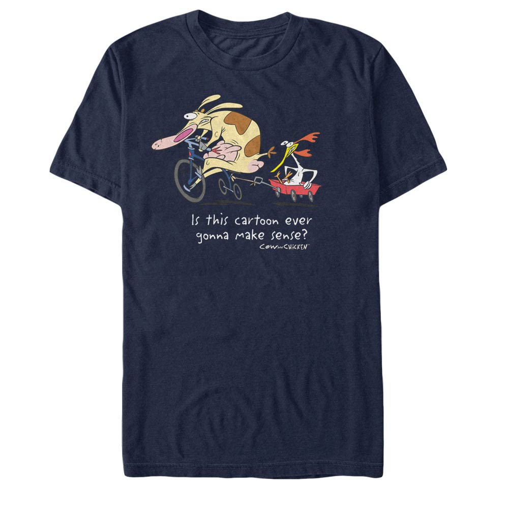 Cow & Chicken Show Makes No Sense Blue T-Shirt