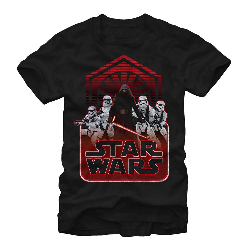 Star Wars Episode 7 Heavy Presence Black T-Shirt, Black