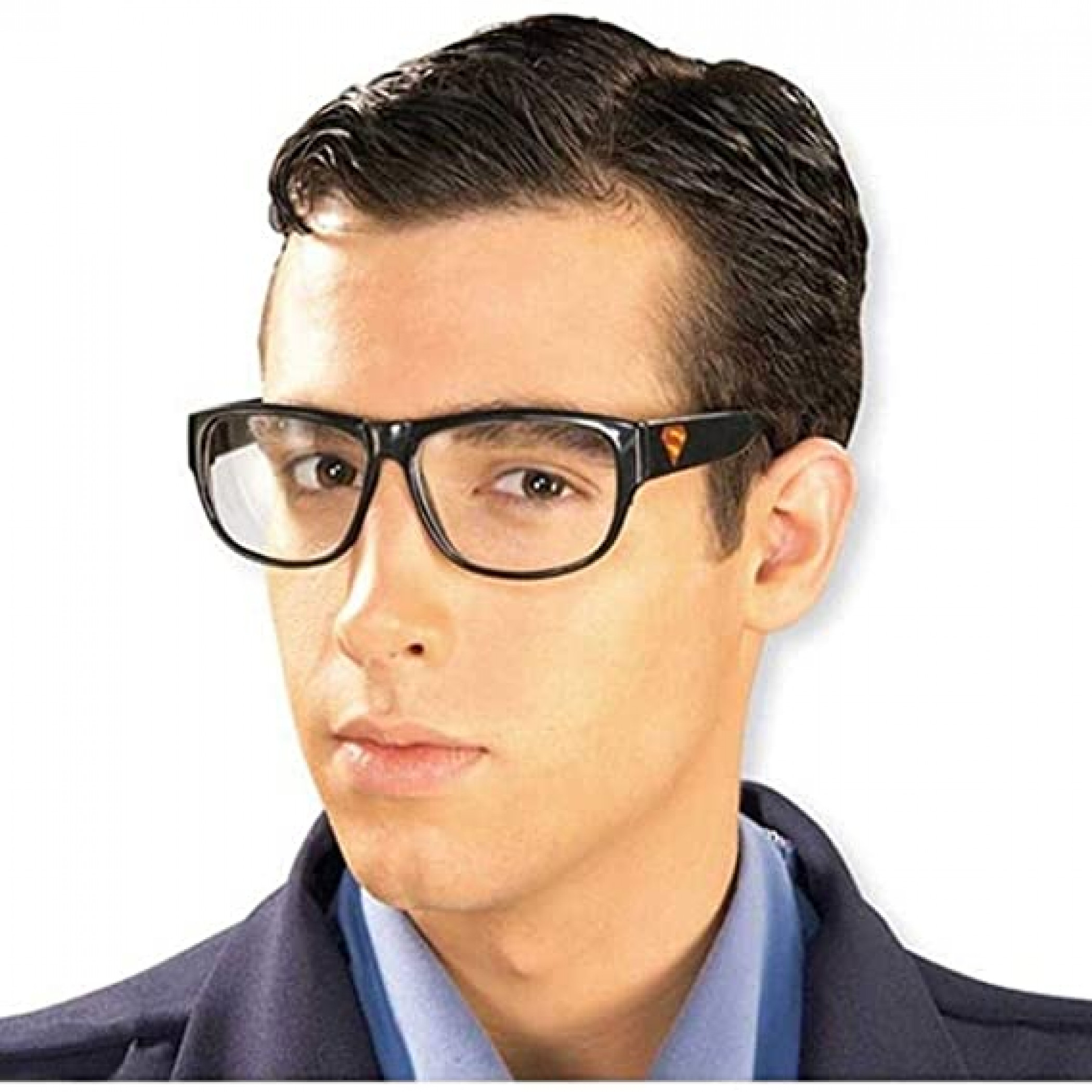 Superman Clark Kent Costume Glasses with Superman Symbol, Black