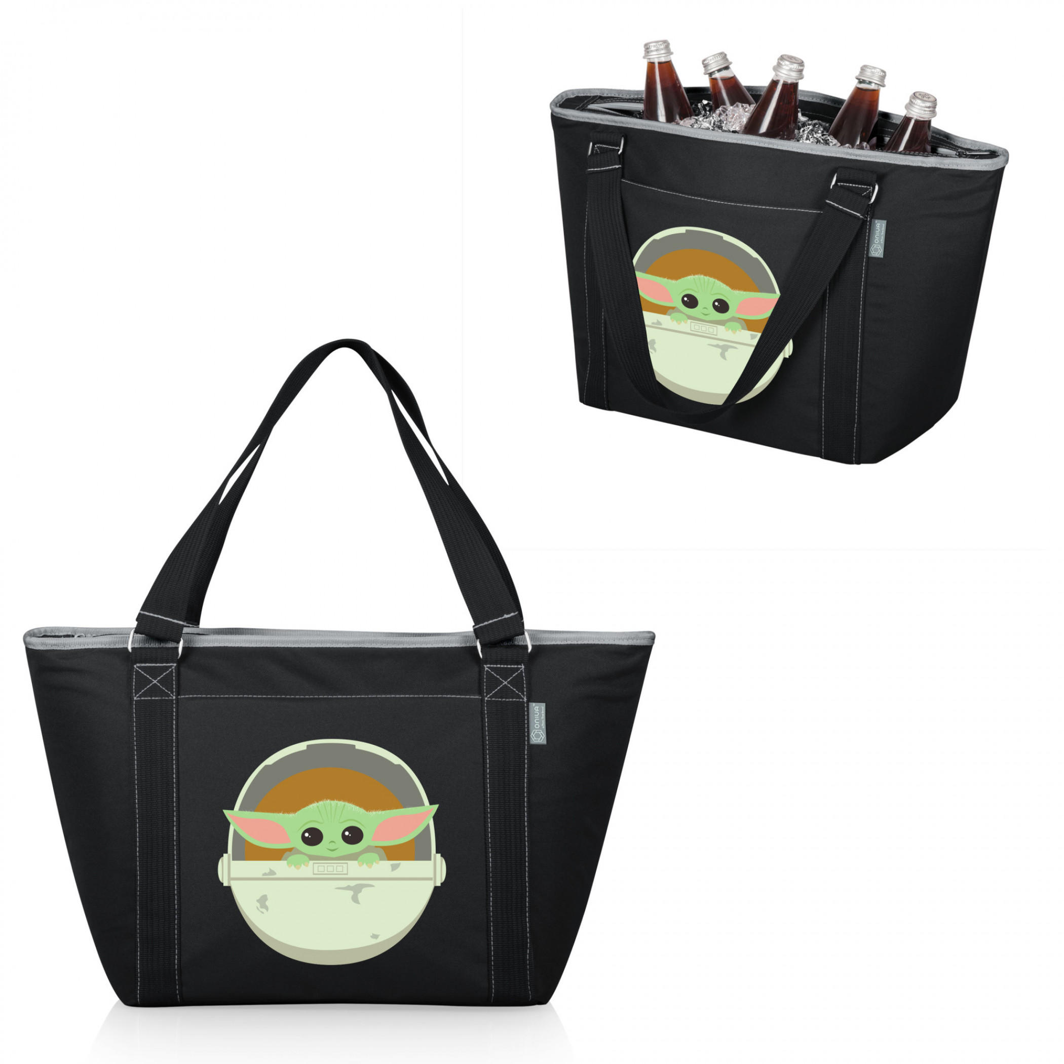 Star Wars Mandalorian The Child Grogu Topanga Cooler Tote Bag, Black