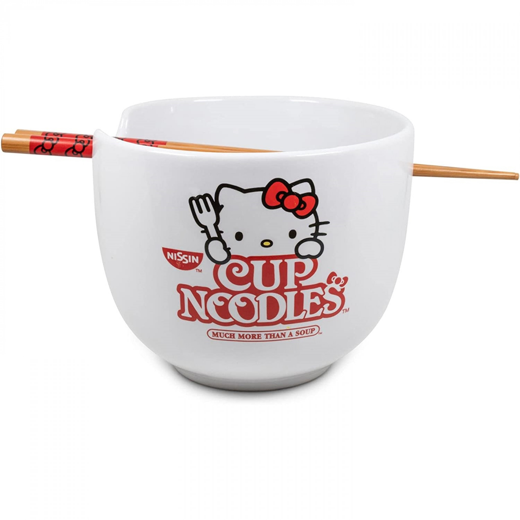 Hello Kitty Cup Noodles Ramen Bowl with Chopsticks, Multi-Color