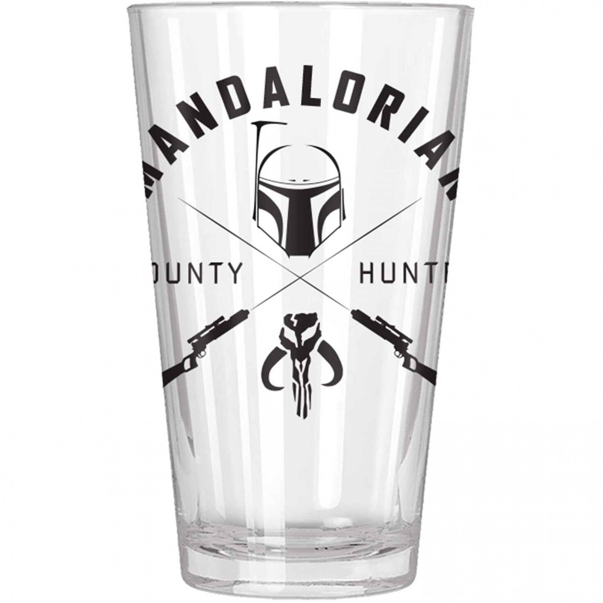 The Mandalorian Bounty Hunter Pint Glass, Clear
