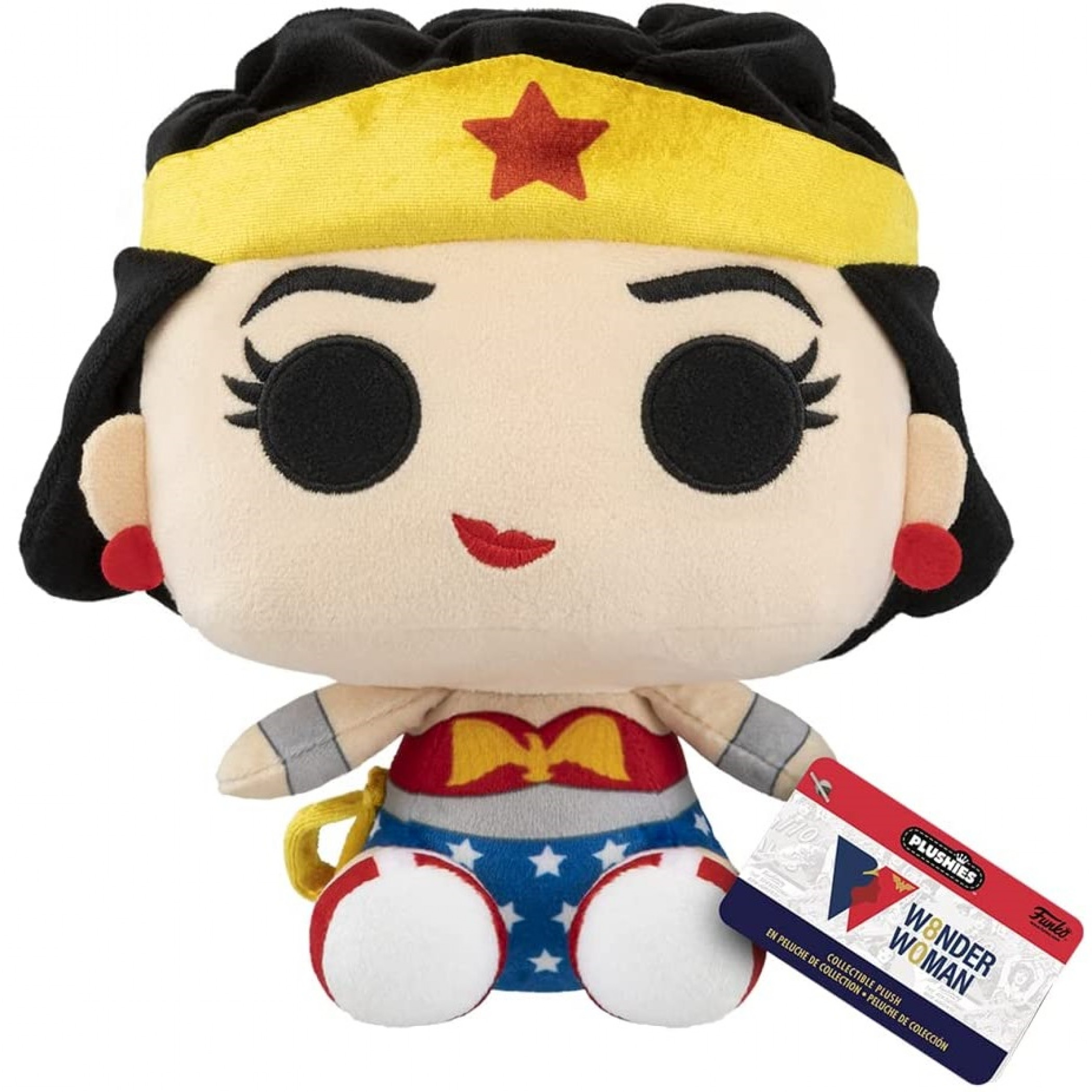 Wonder Woman 80th Classic 1950's Costume Funko Plush, Multi-Color