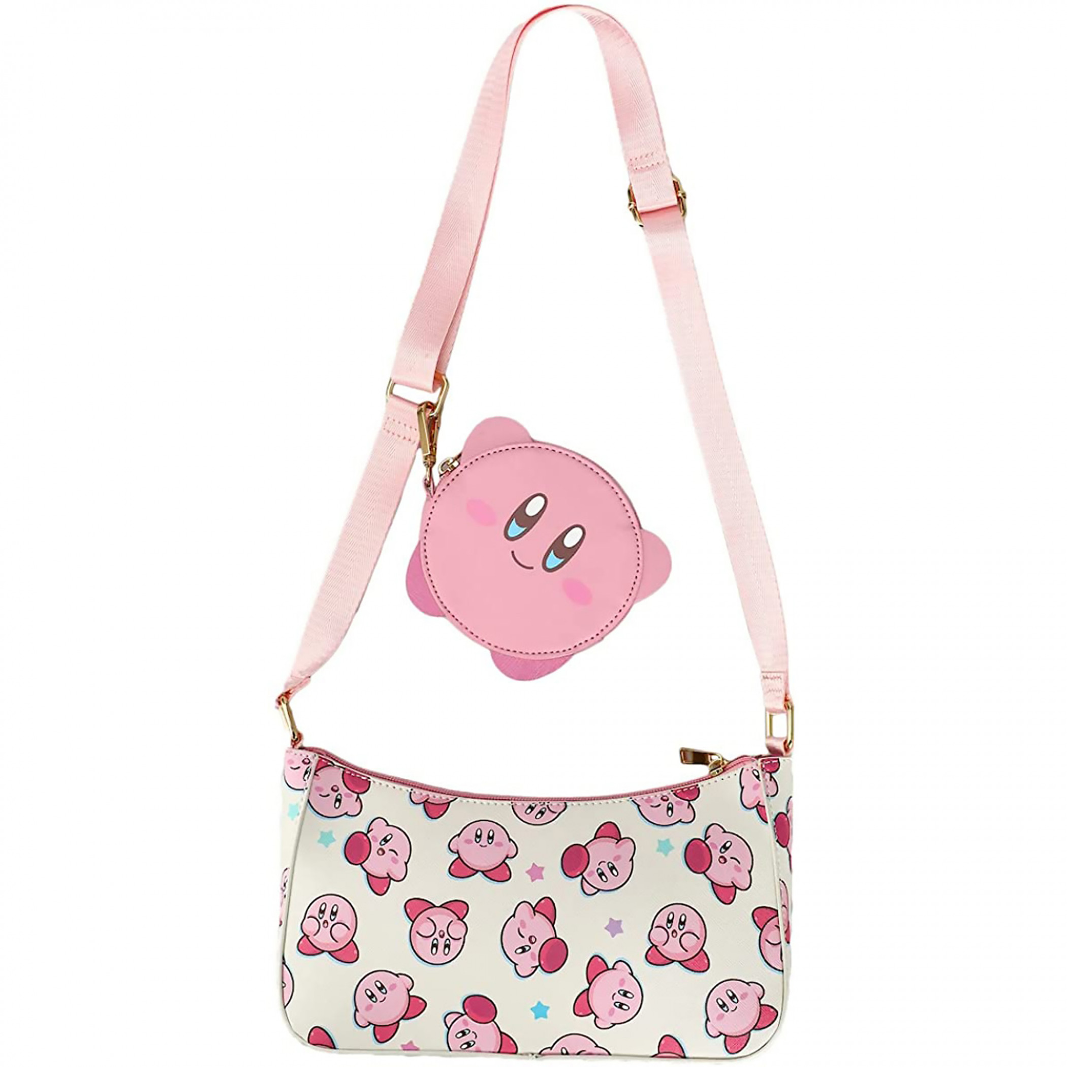 Kirby All Over Print Handbag and Coin Pouch, Pink