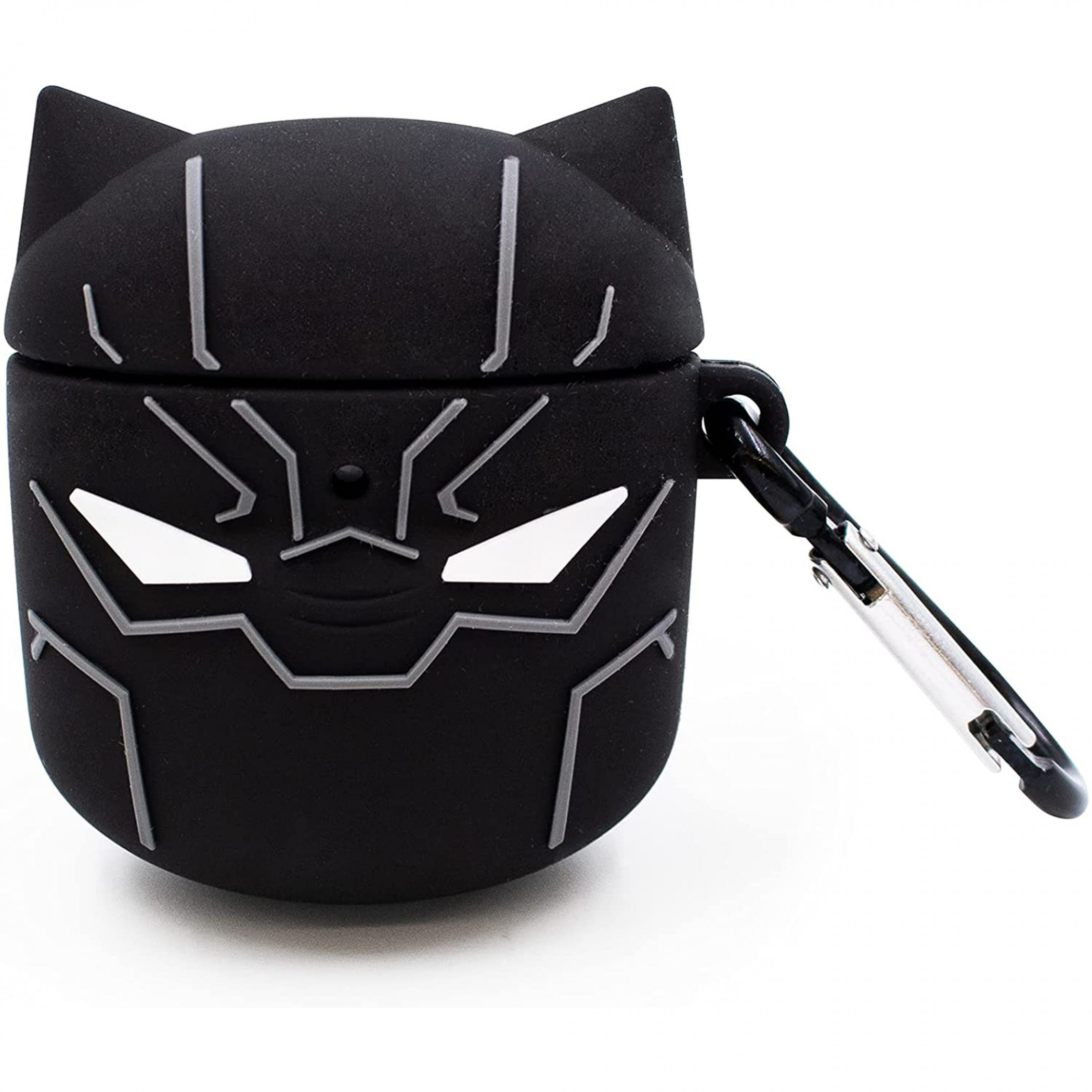 Marvel Comics Black Panther Head AirPod Case Cover, Black