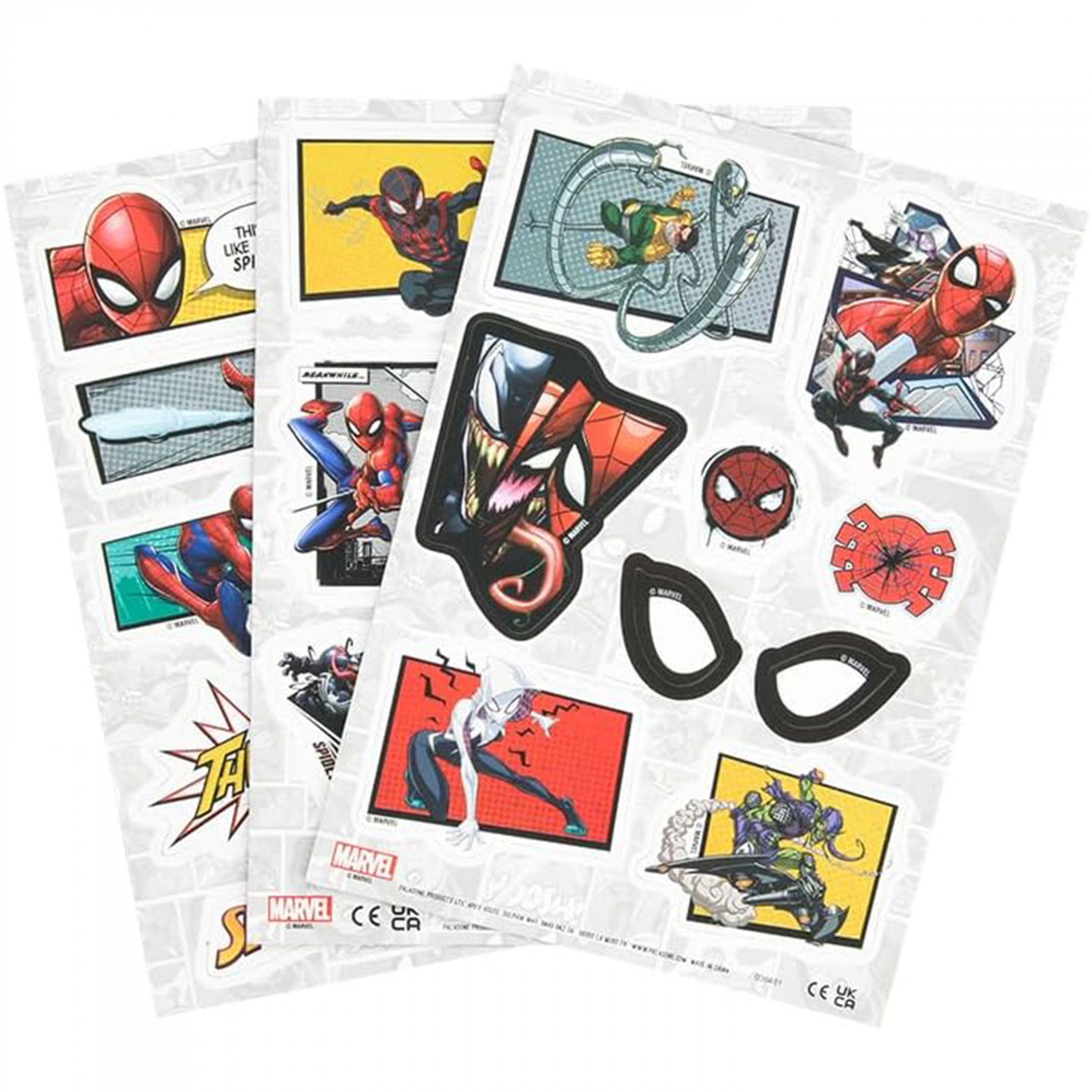 Spider-Man Comic Panel Fridge Magnets, Multi-Color