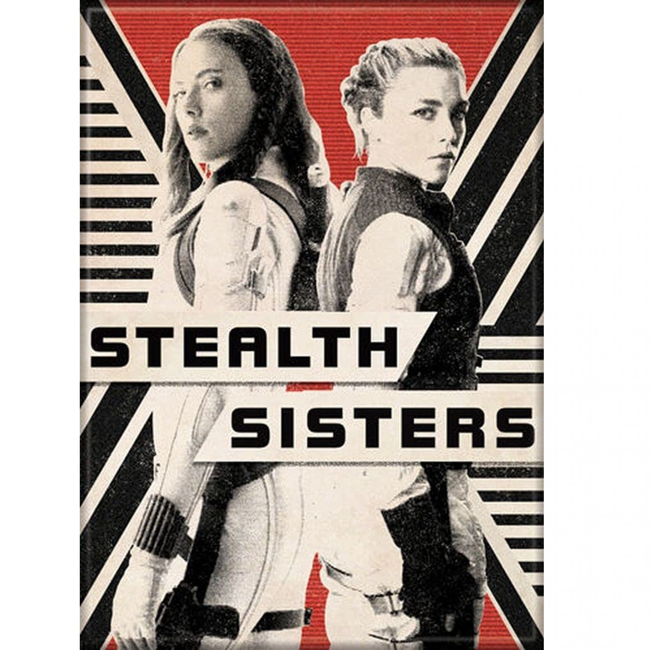 Black Widow Movie Stealth Sisters Characters Magnet, Multi-Color