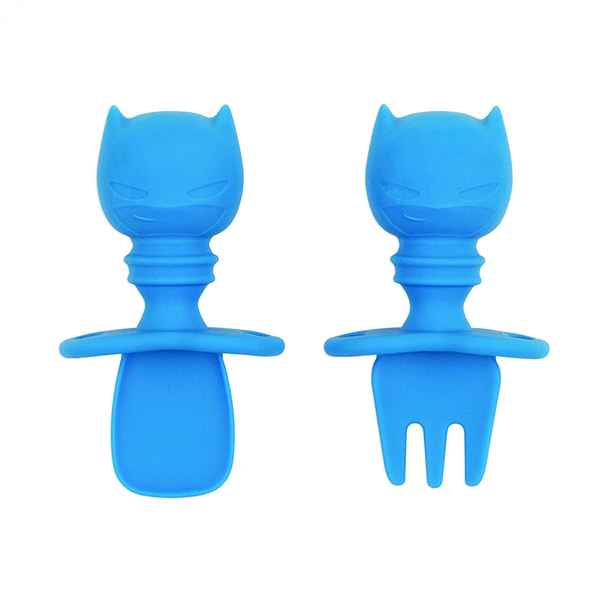 DC Comics Batman Bumkins Silicone Chewtensils, Blue