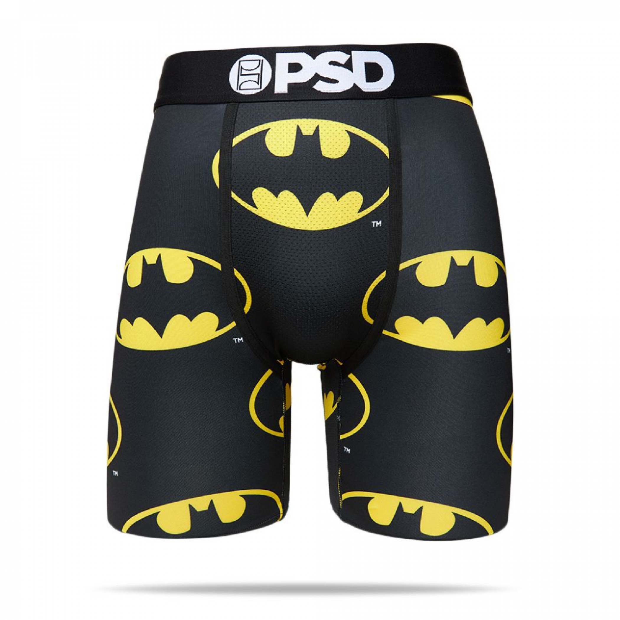 DC Comics Classic Batman Logo PSD Men's Boxer Briefs, Black