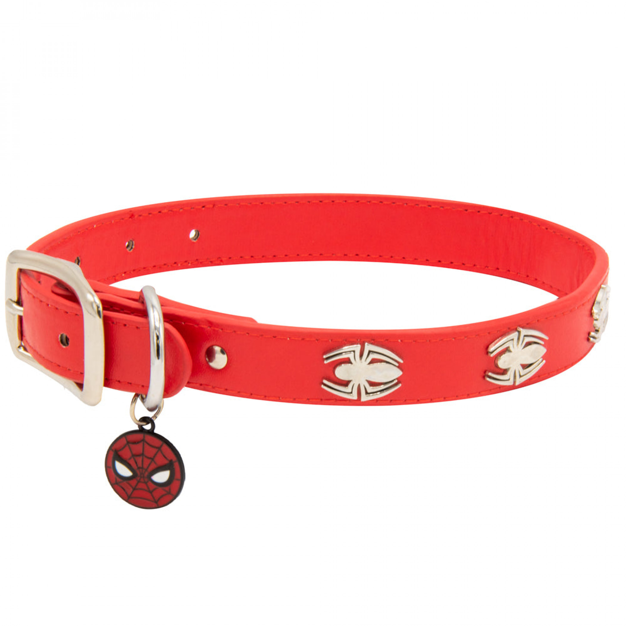 Spider-Man Logo 11-15' Neck Dog Collar, Red