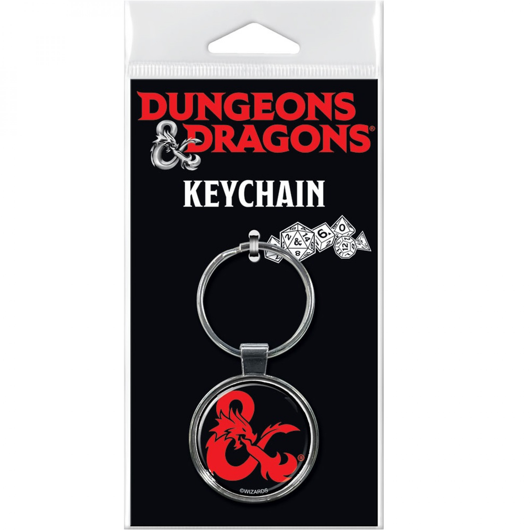 Dungeons & Dragons Logo Keychain, Black