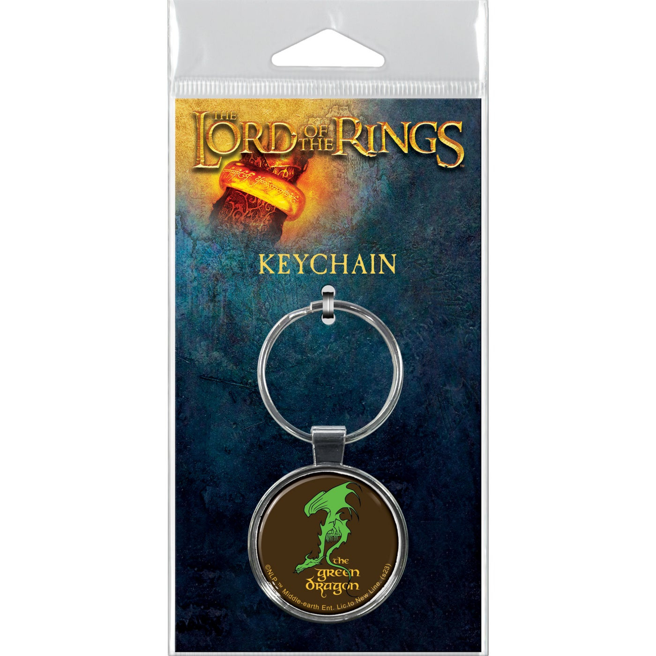 Lord of The Rings The Green Dragon Keychain, Brown