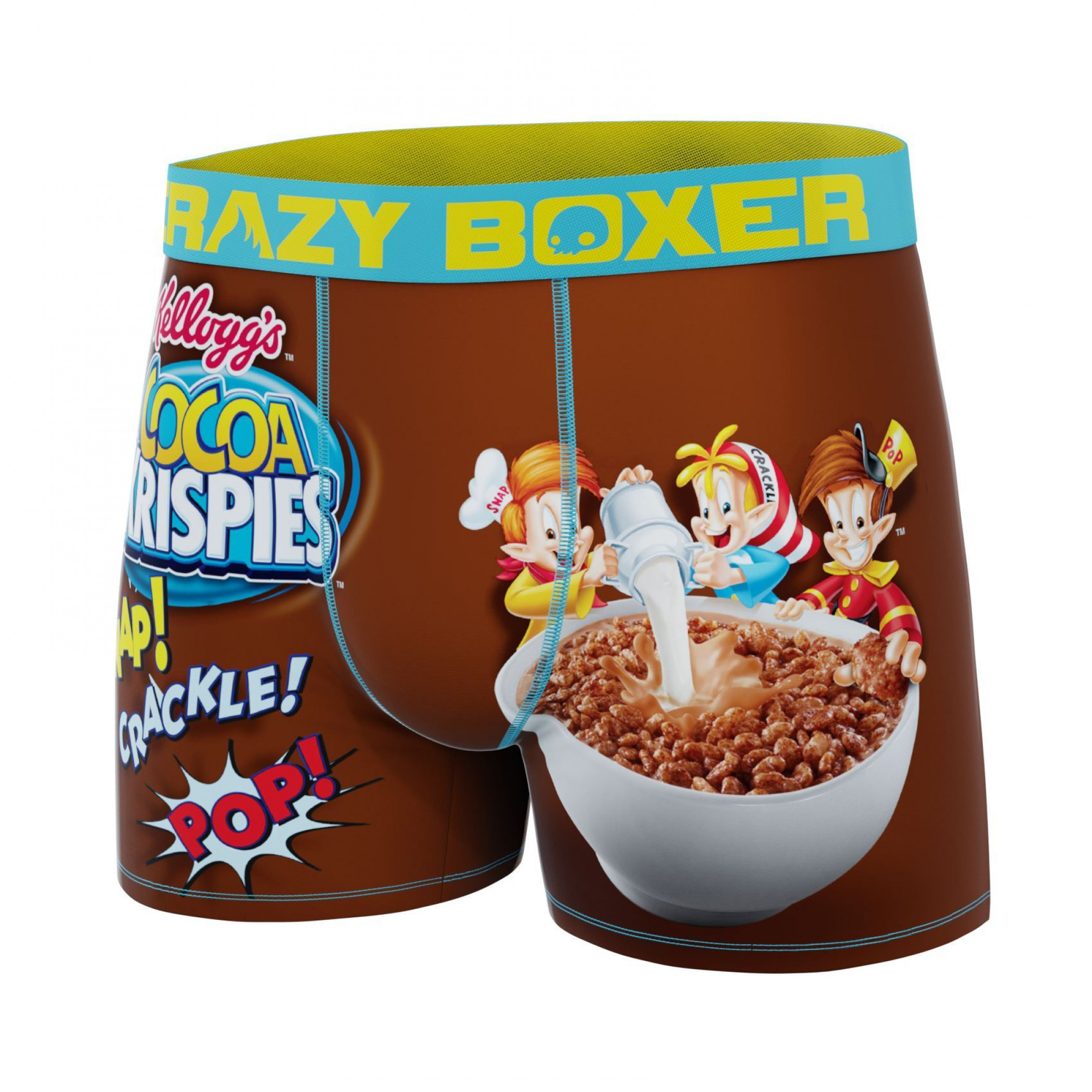 Crazy Boxers Kellogg's Cocoa Rice Krispies Boxer Briefs in Cereal  Box-Large (36-38) 