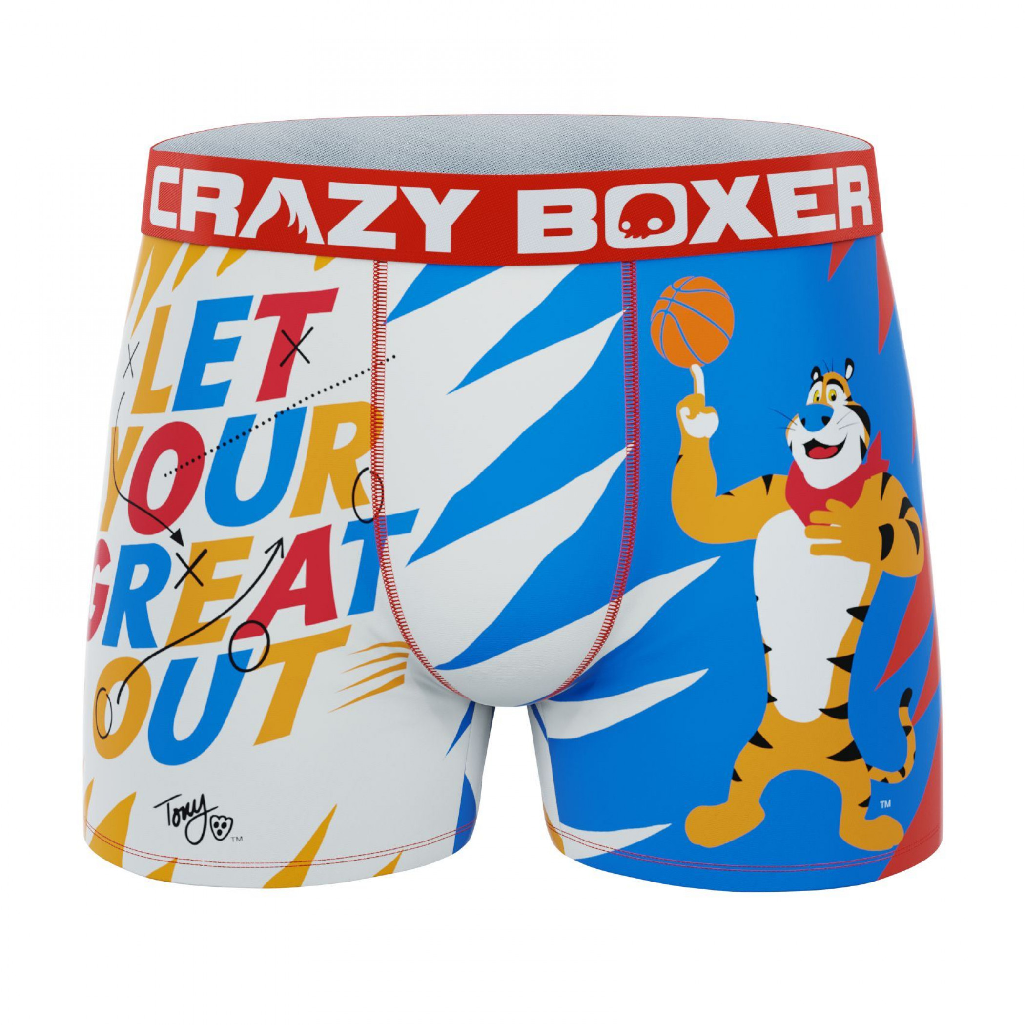 Crazy Boxers Frosted Flakes Let Your Great Out Boxer Briefs Blue