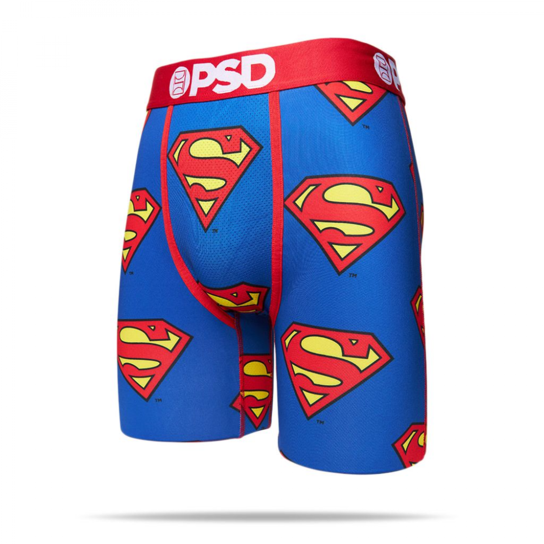 DC Comics Superman Logo PSD Men's Boxer Briefs, Blue