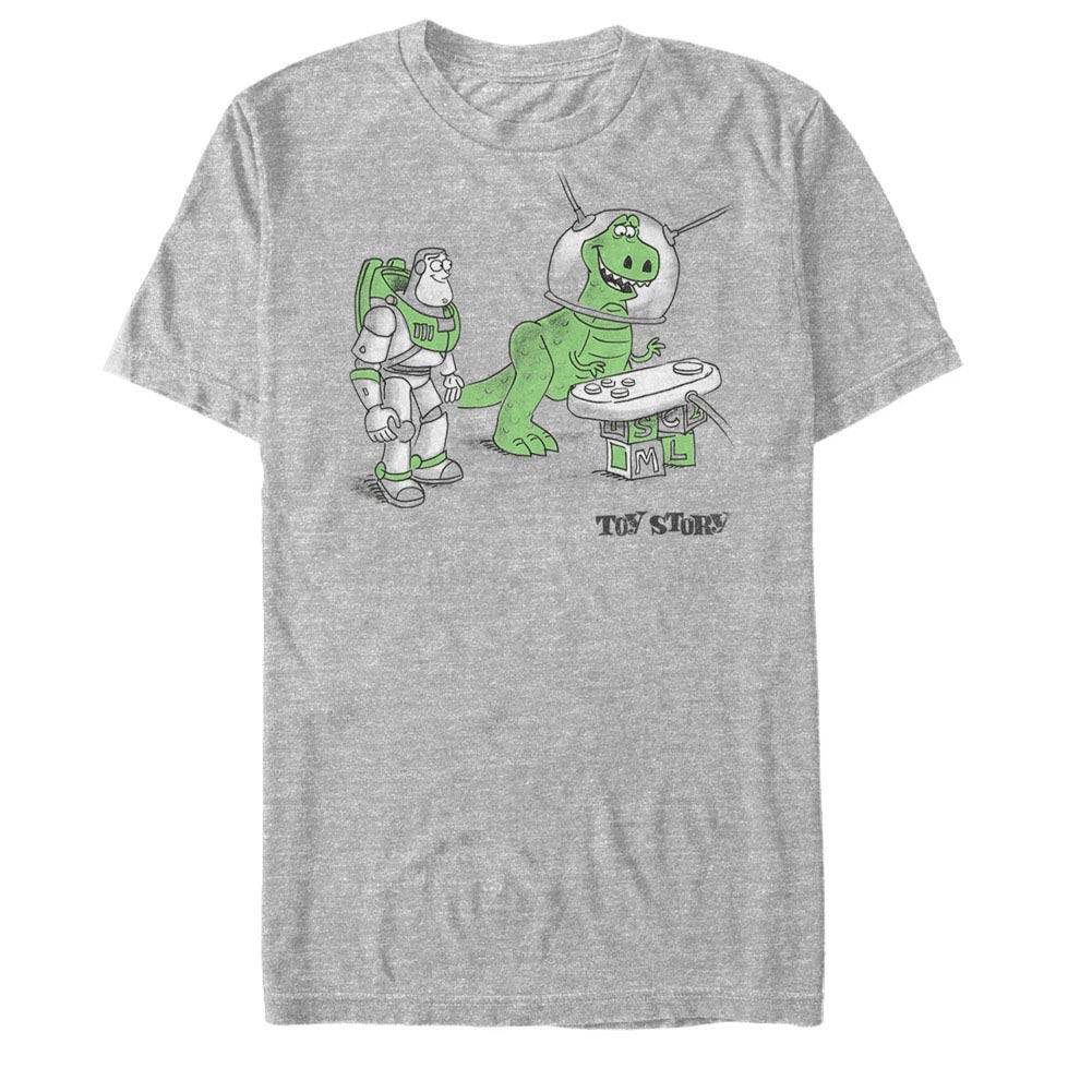 Disney Pixar Toy Story 1-3 Let's Play Gray T-Shirt