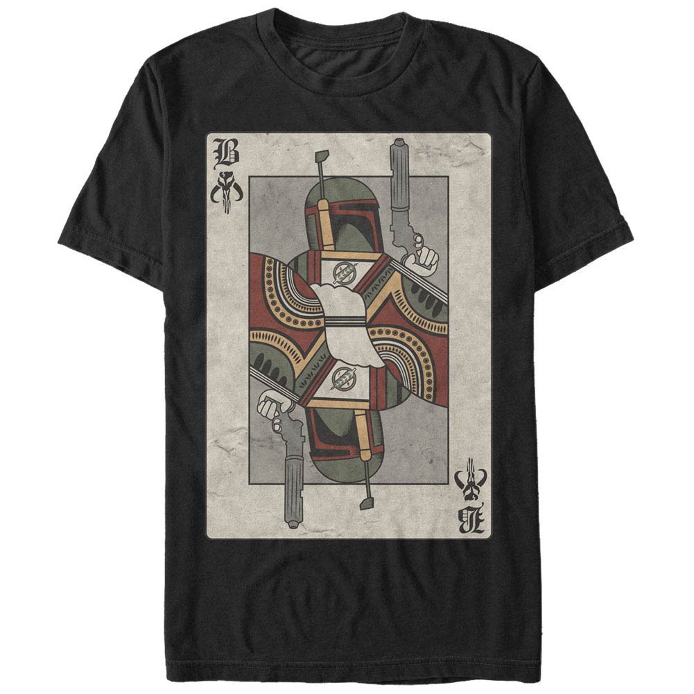 Star Wars Boba Card Black T-Shirt, Black