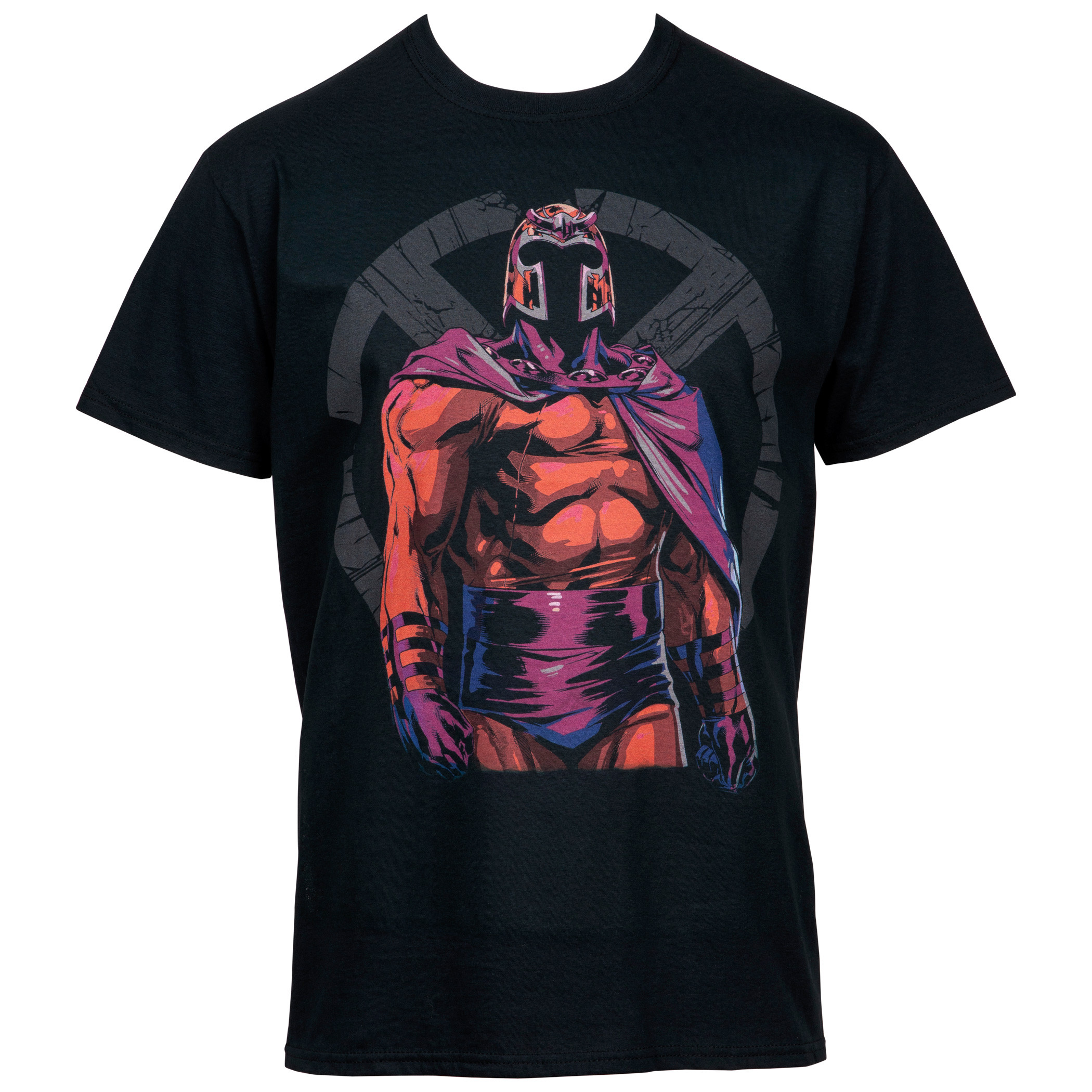 Magneto Shattered X-Men Symbol T-Shirt, Black
