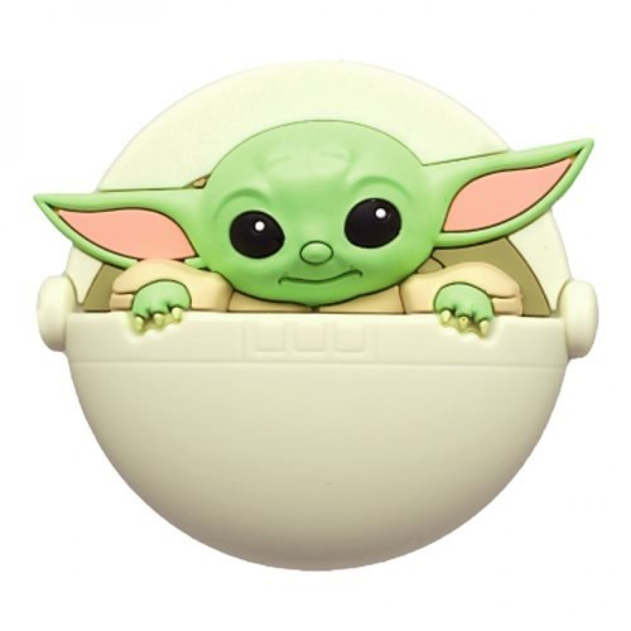 Star Wars The Mandalorian Grogu The Child Pram Pod 3D Foam Magnet, Multi-Color