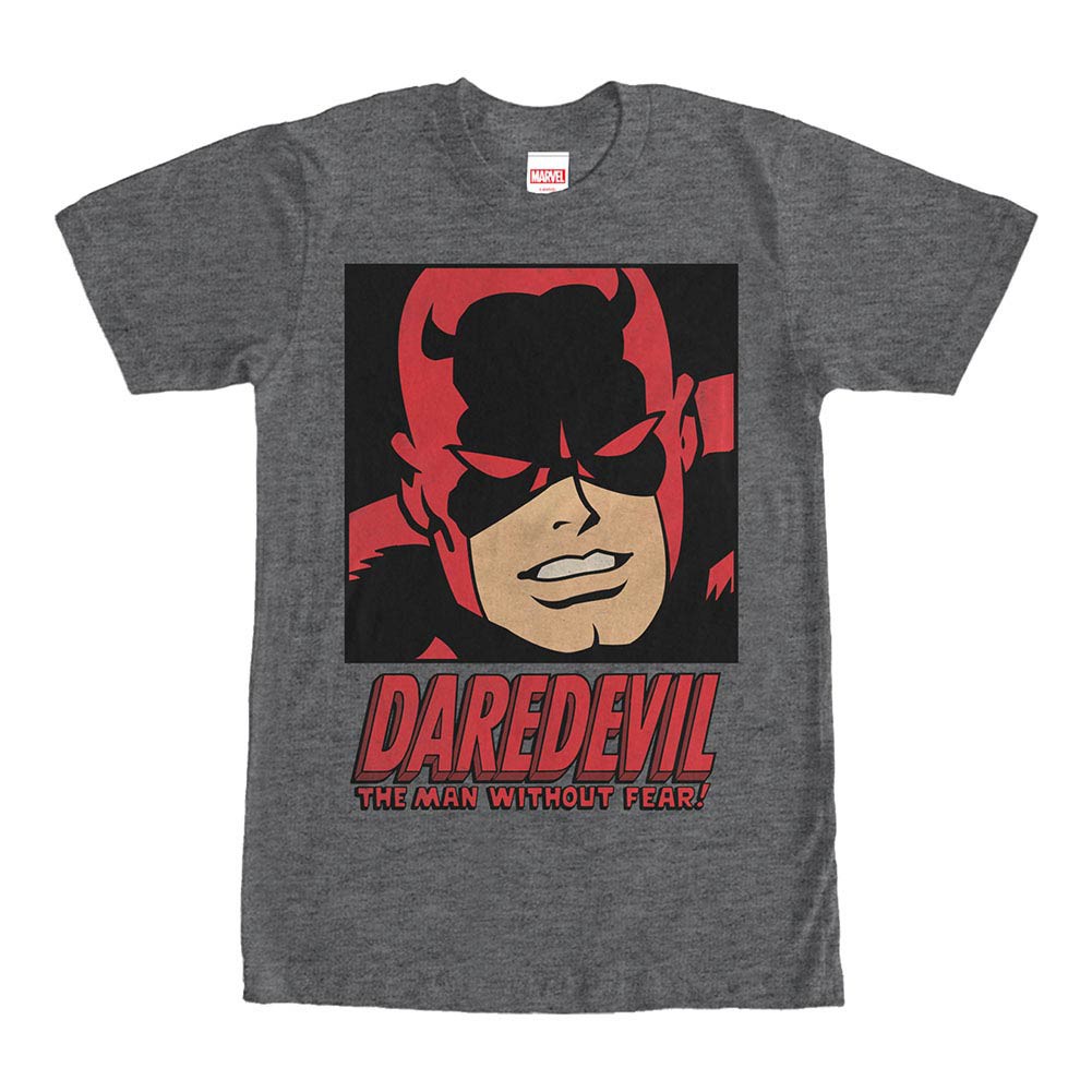 Daredevil Man Without Fear Gray Mens T-Shirt, Grey
