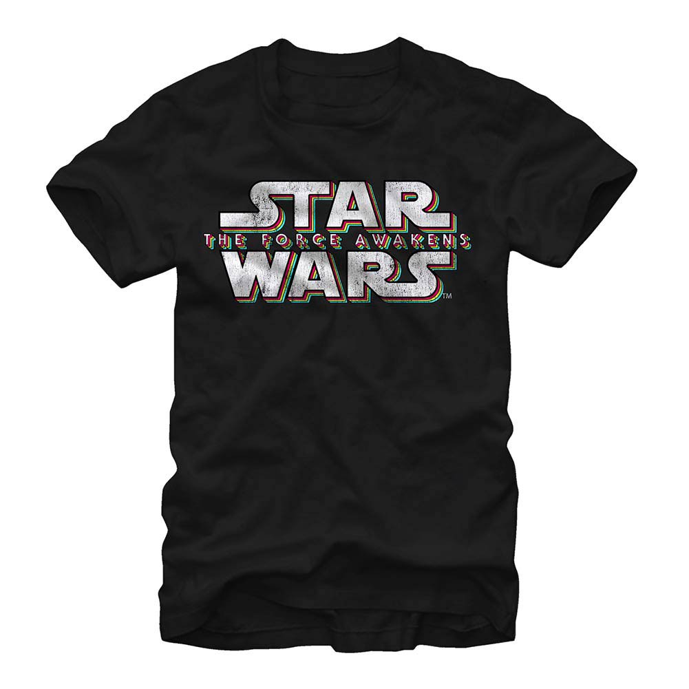 Star Wars Episode 7 Faded Black T-Shirt, Black