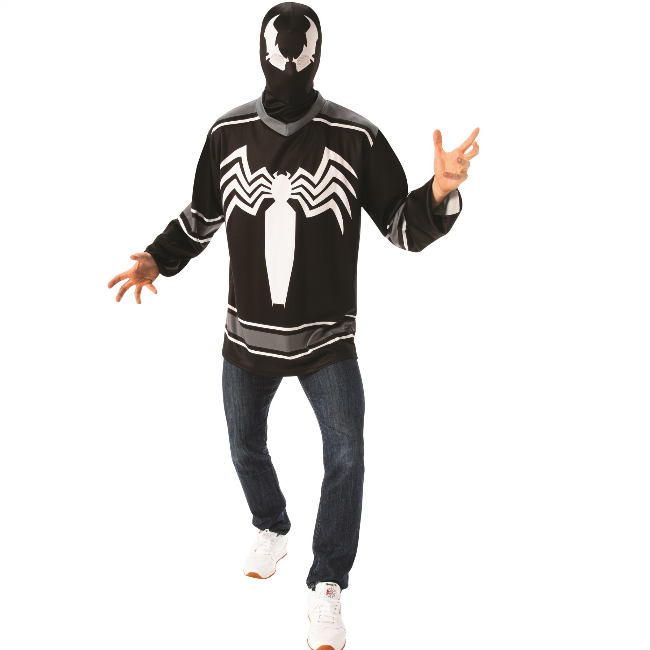 Venom Hockey Jersey and Mask, Black