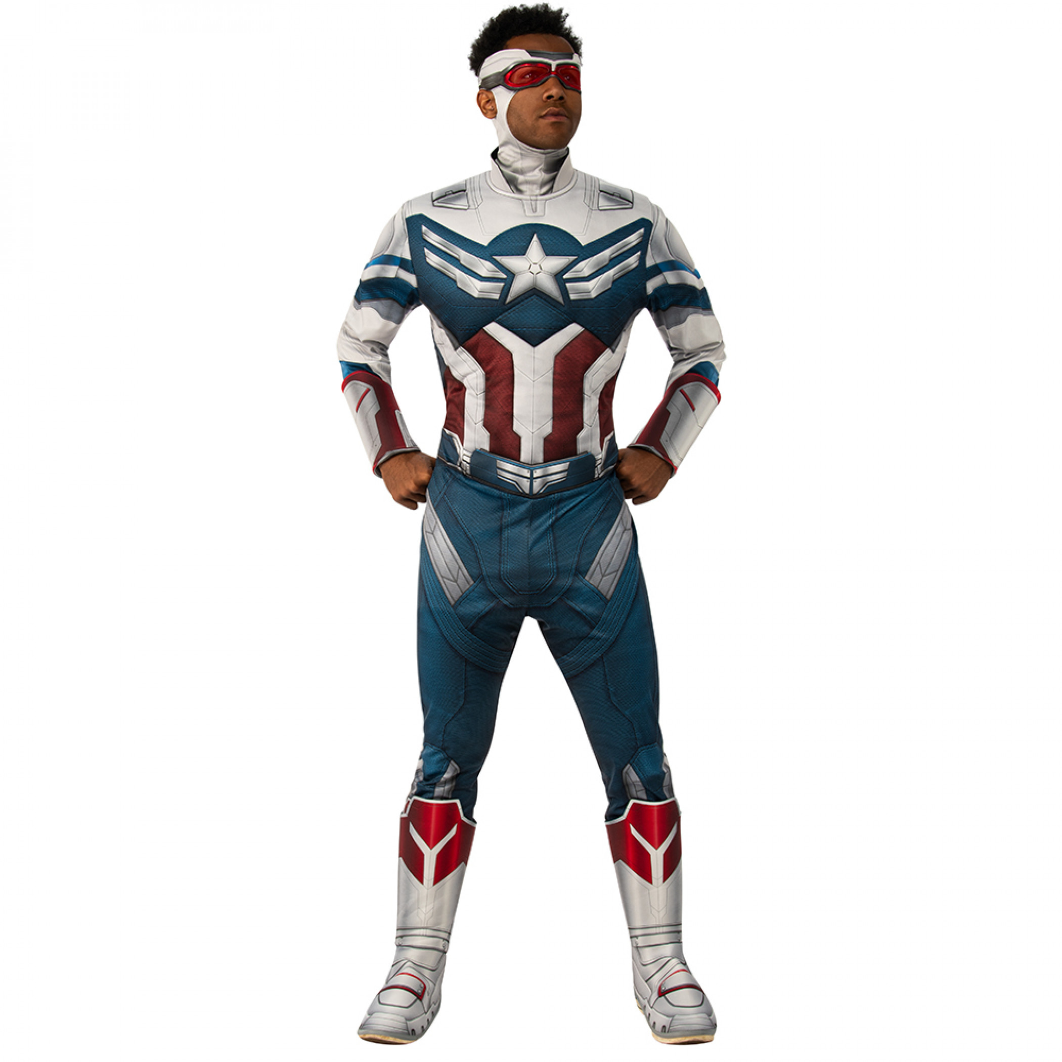 Falcon & The Winter Soldier Captain America Flight Suit Men's Costume, Multi-Color